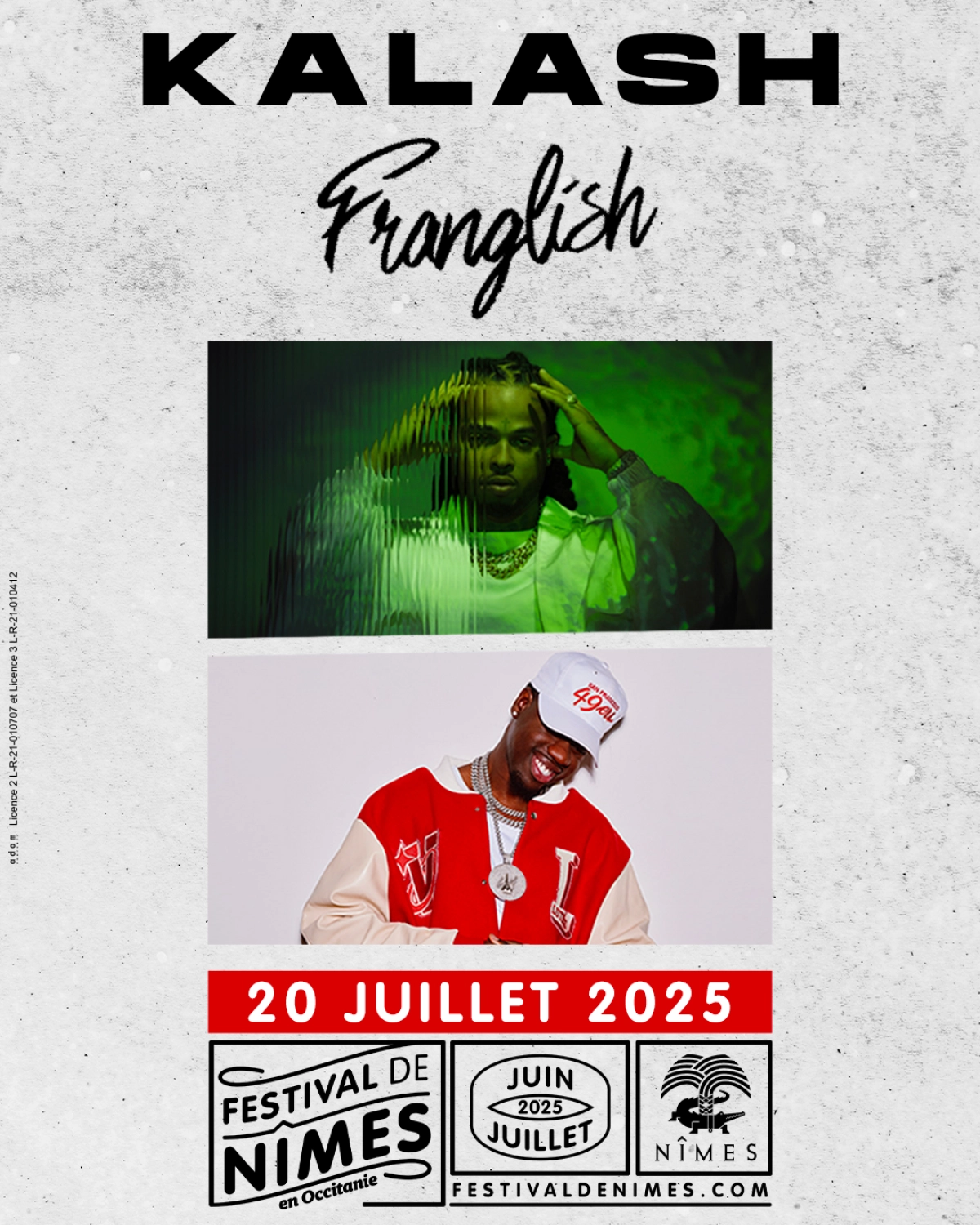 Billets Kalash - Franglish (Arenes de Nimes - Nimes)