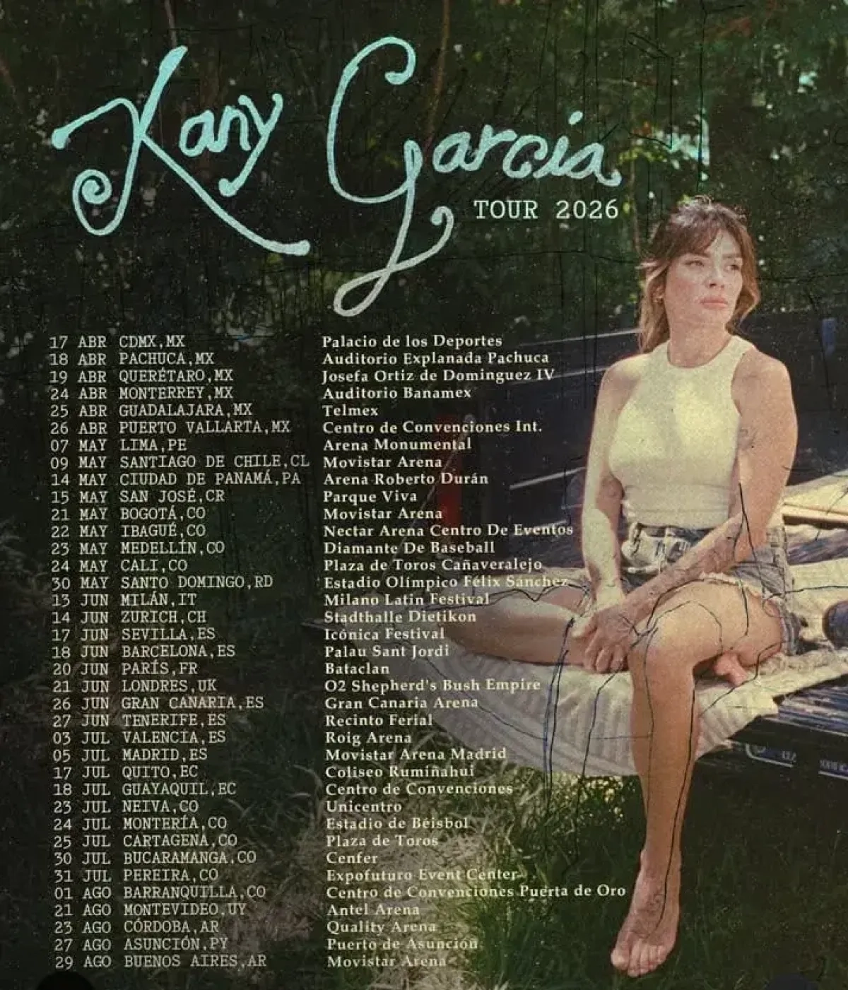 Kany Garcia al Movistar Arena Madrid Tickets