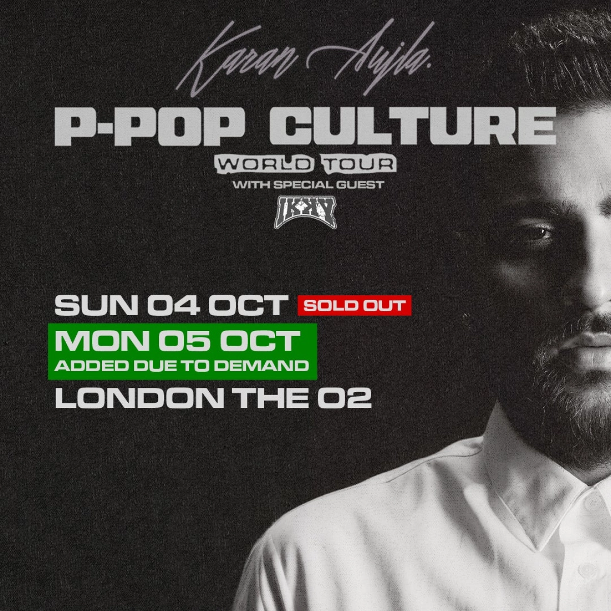 Karan Aujla at The O2 Arena Tickets