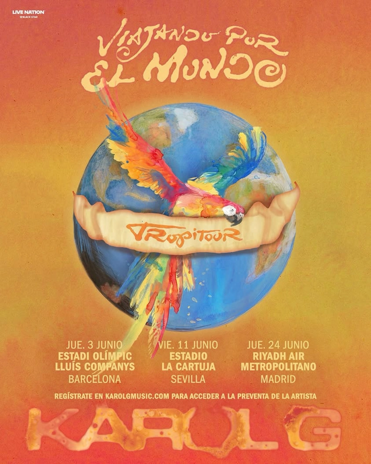 Billets Karol G (Estadi Olimpic Lluis Companys - Barcelone)