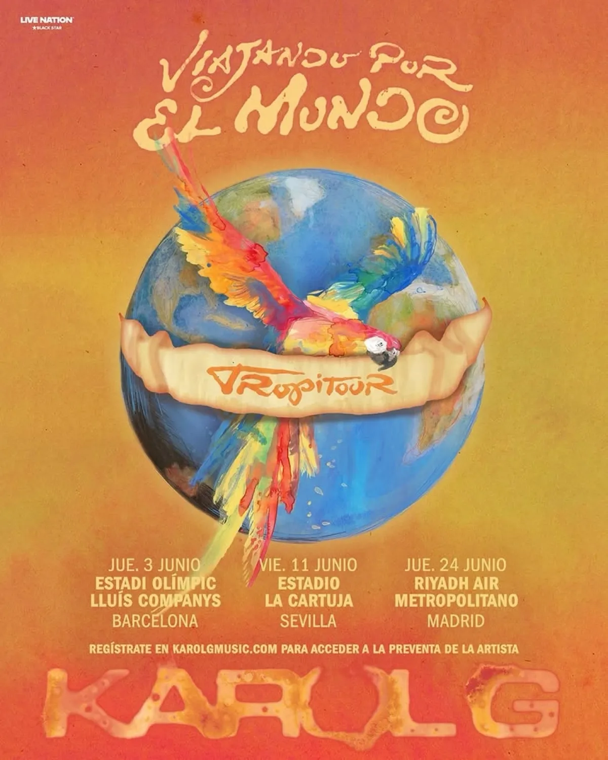 Billets Karol G (Estadio Olimpico de La Cartuja - Seville)