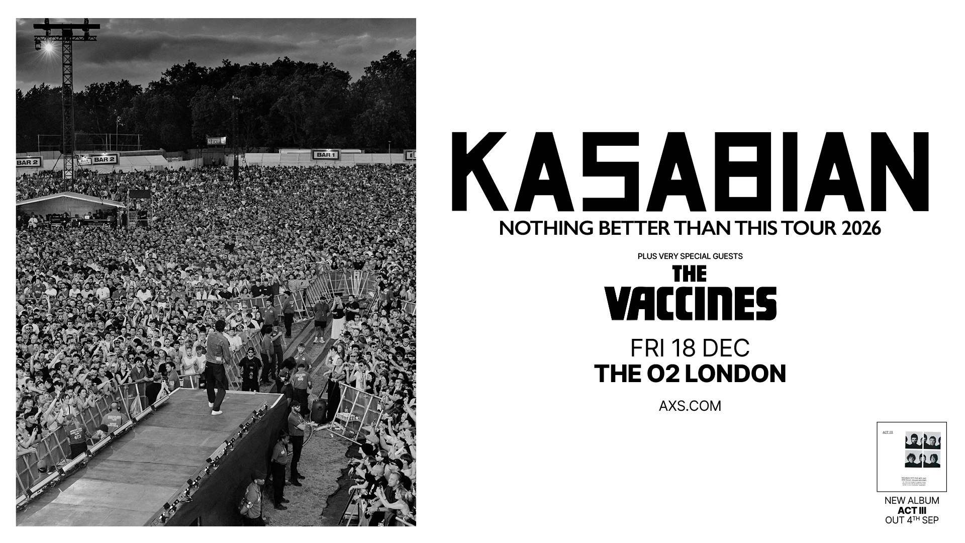Kasabian at The O2 Arena Tickets