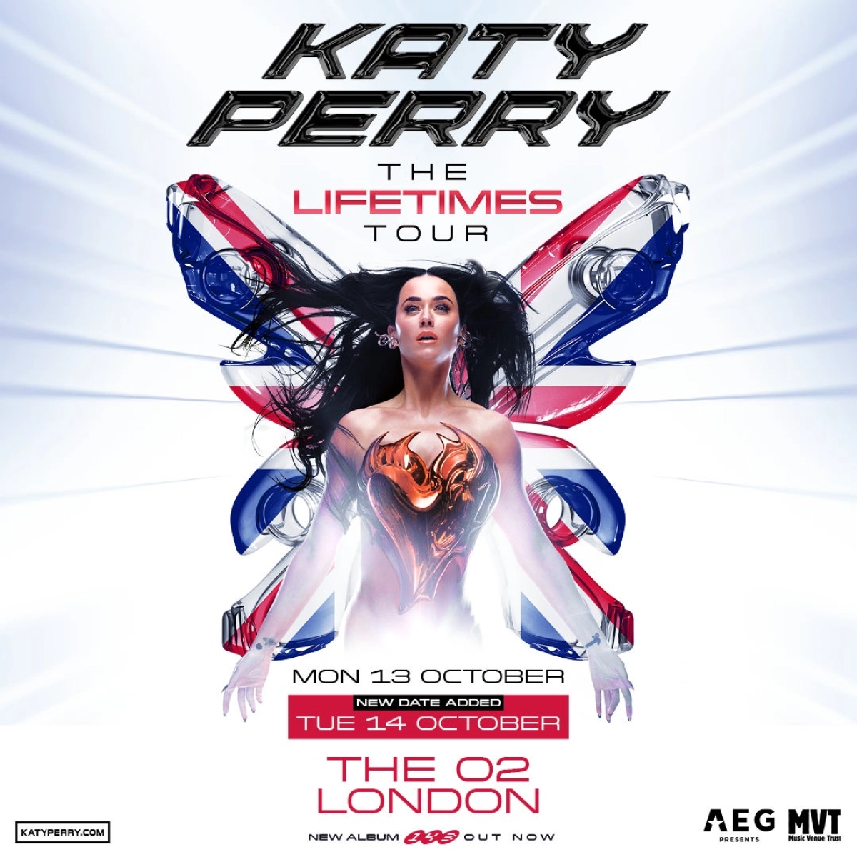 Billets Katy Perry (O2 Arena - Londres)