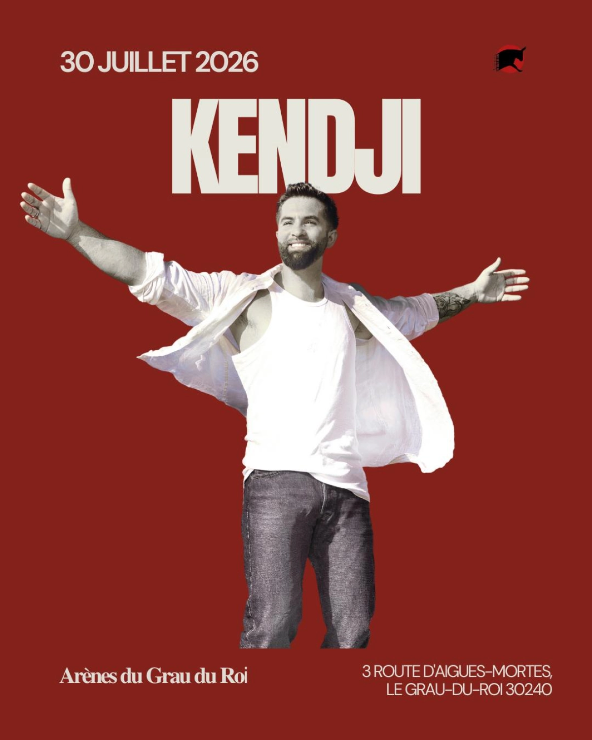 Kendji Girac en Arenes Du Grau Du Roi Tickets