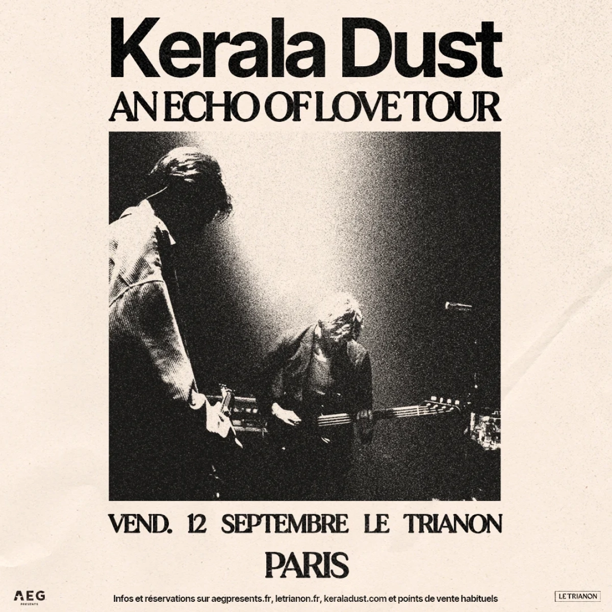 Billets Kerala Dust (Le Trianon - Paris)