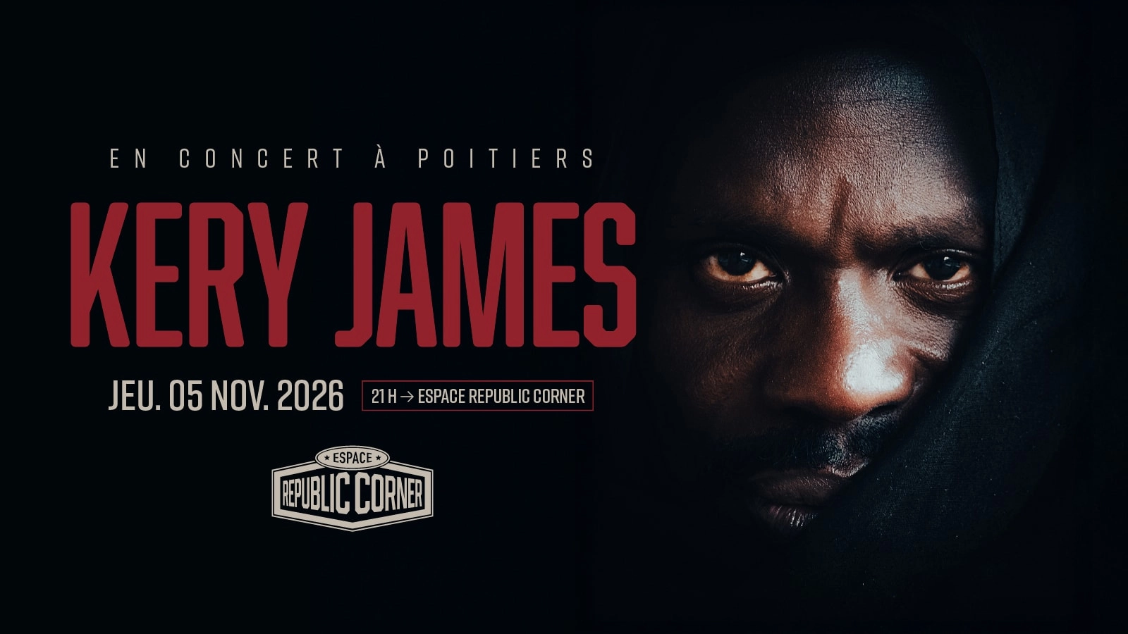 Kery James at Espace Republic Corner Tickets
