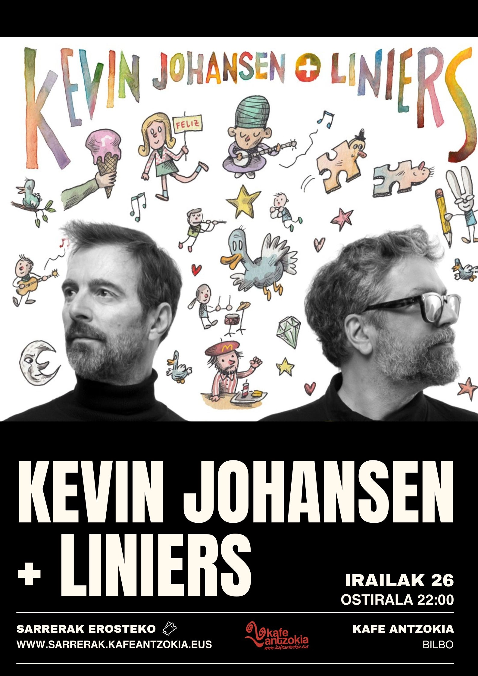 Billets Kevin Johansen - Liniers (Kafe Antzokia - Bilbao)