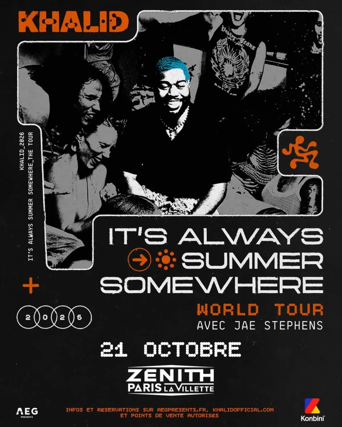 Billets Khalid (Zenith Paris - Paris)