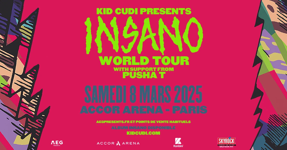 Billets Kid Cudi (Accor Arena - Paris)