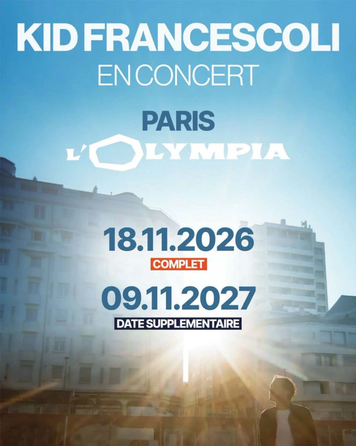 Billets Kid Francescoli (Olympia - Paris)