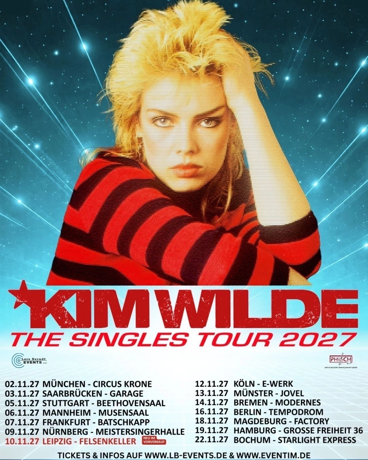 Billets Kim Wilde (Circus Krone - Munich)