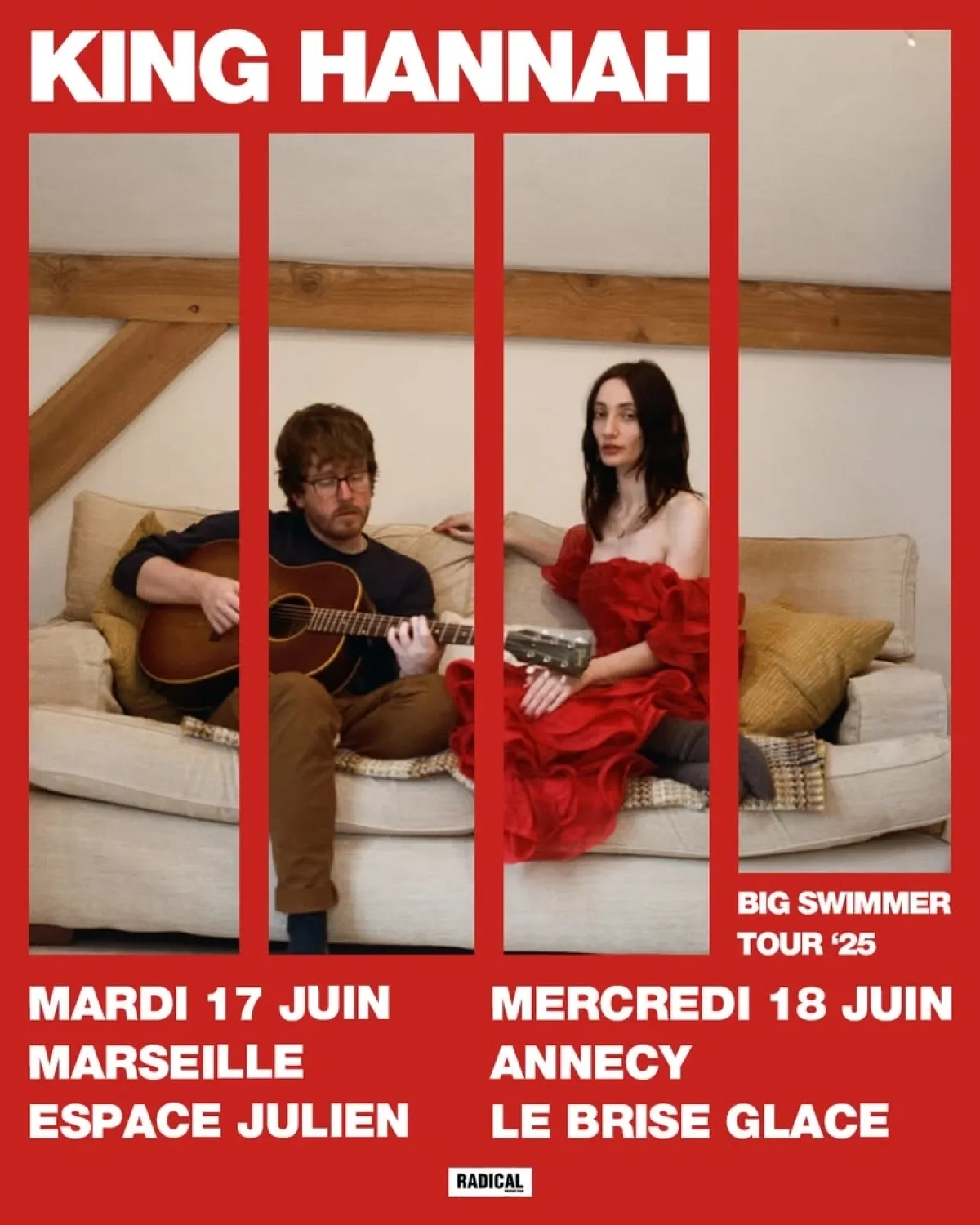 Billets King Hannah (Espace Julien - Marseille)