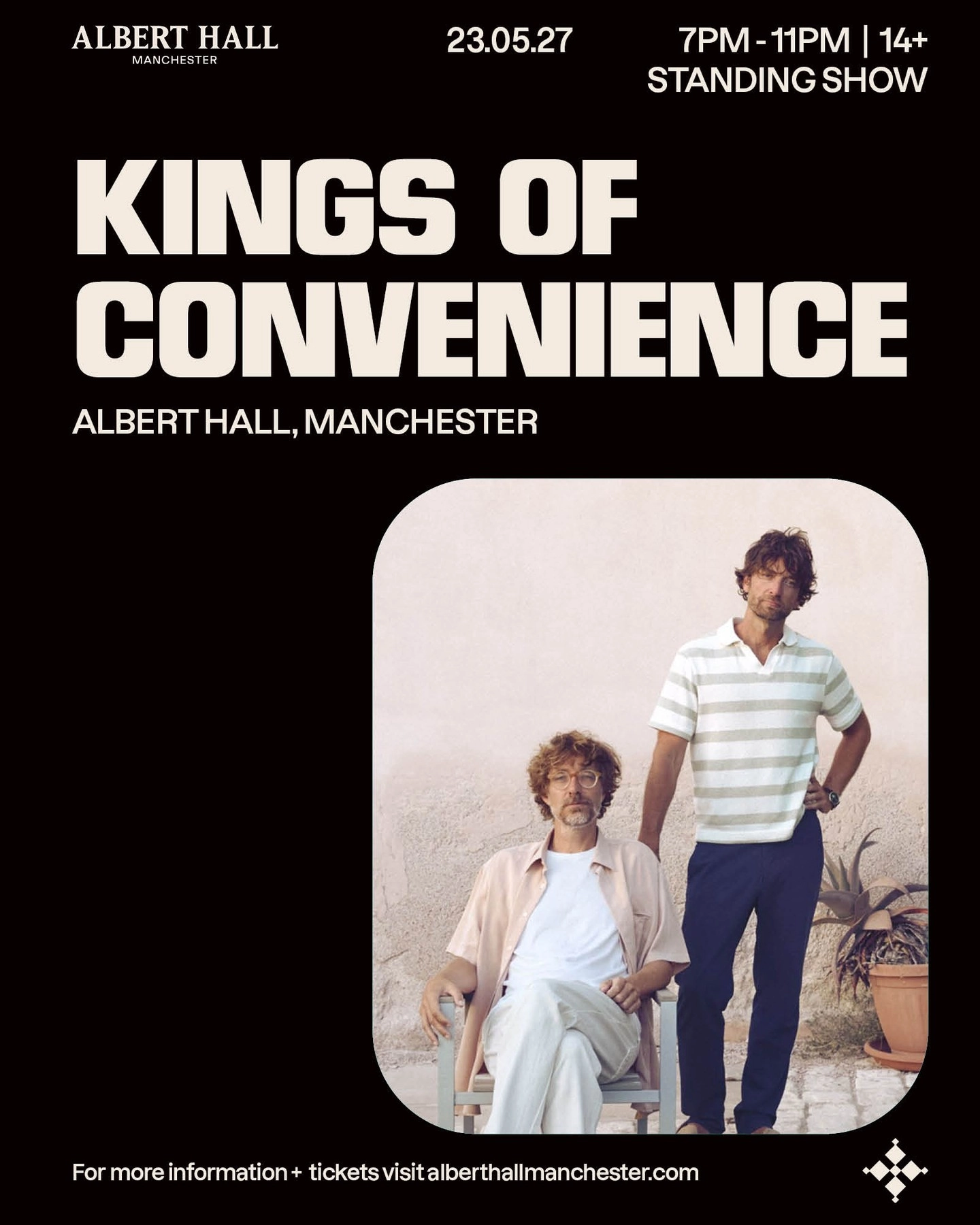 Kings of Convenience at Albert Hall Manchester Tickets