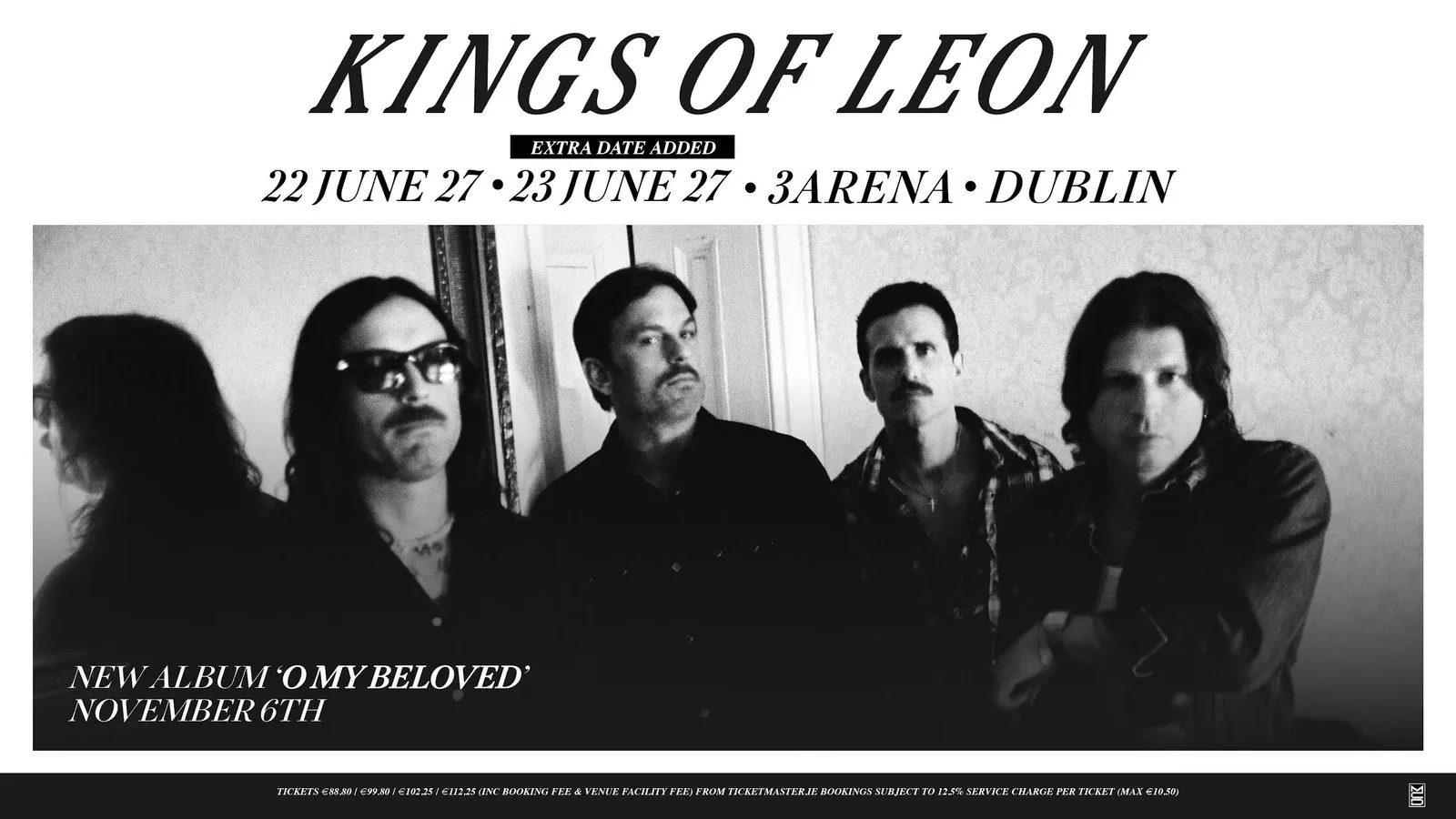 Kings of Leon at 3Arena Dublin Tickets