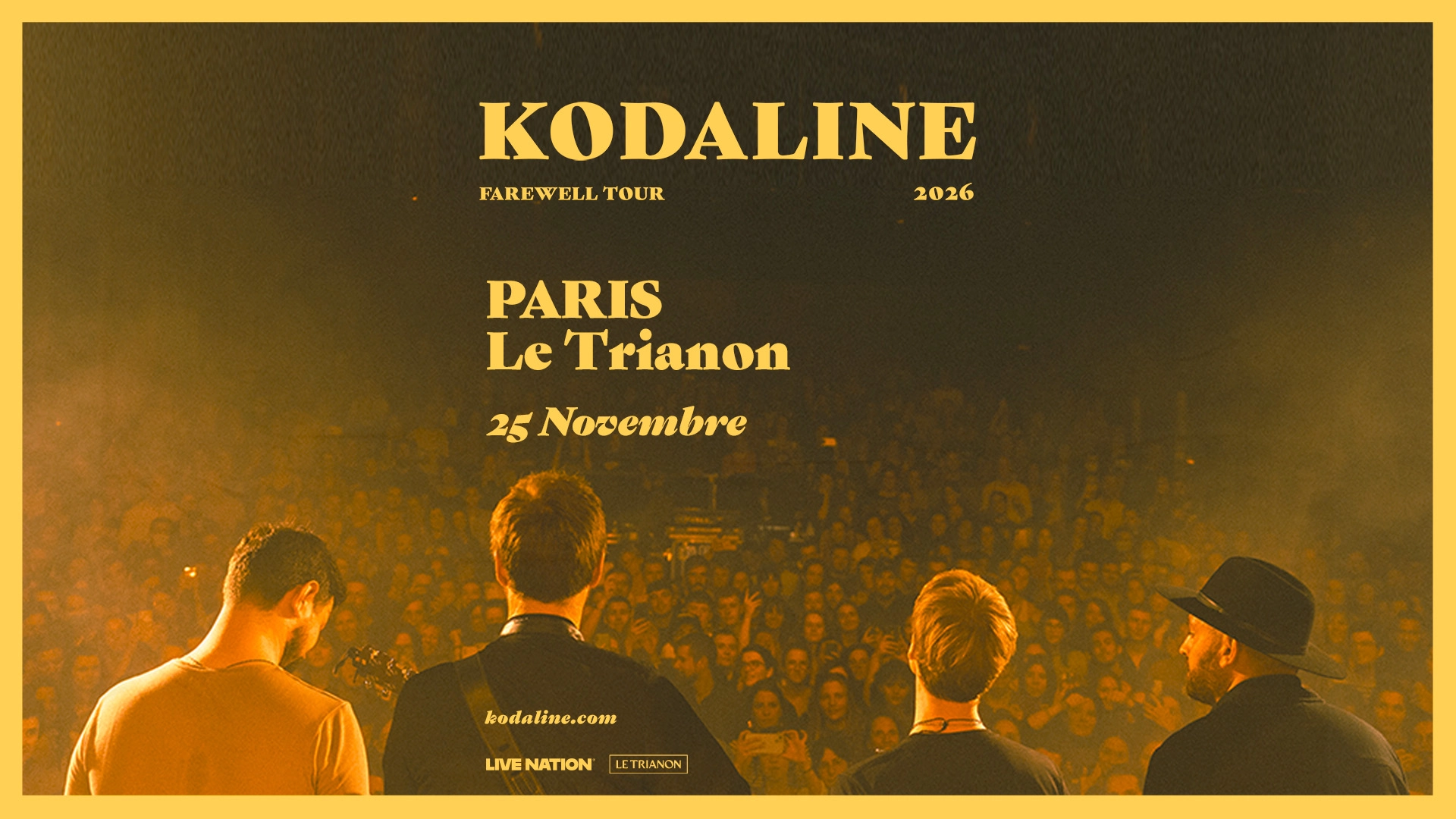 Billets Kodaline (Le Trianon - Paris)