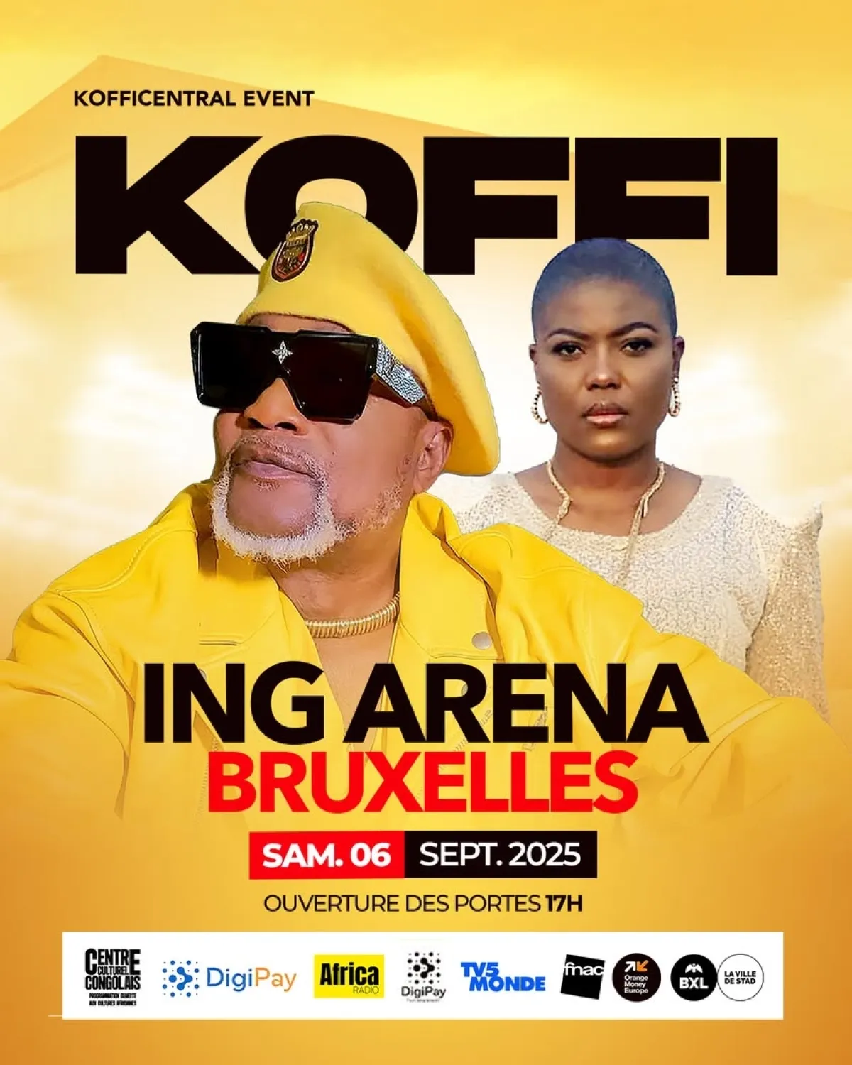 Billets Koffi Olomidé (ING Arena - Bruxelles)