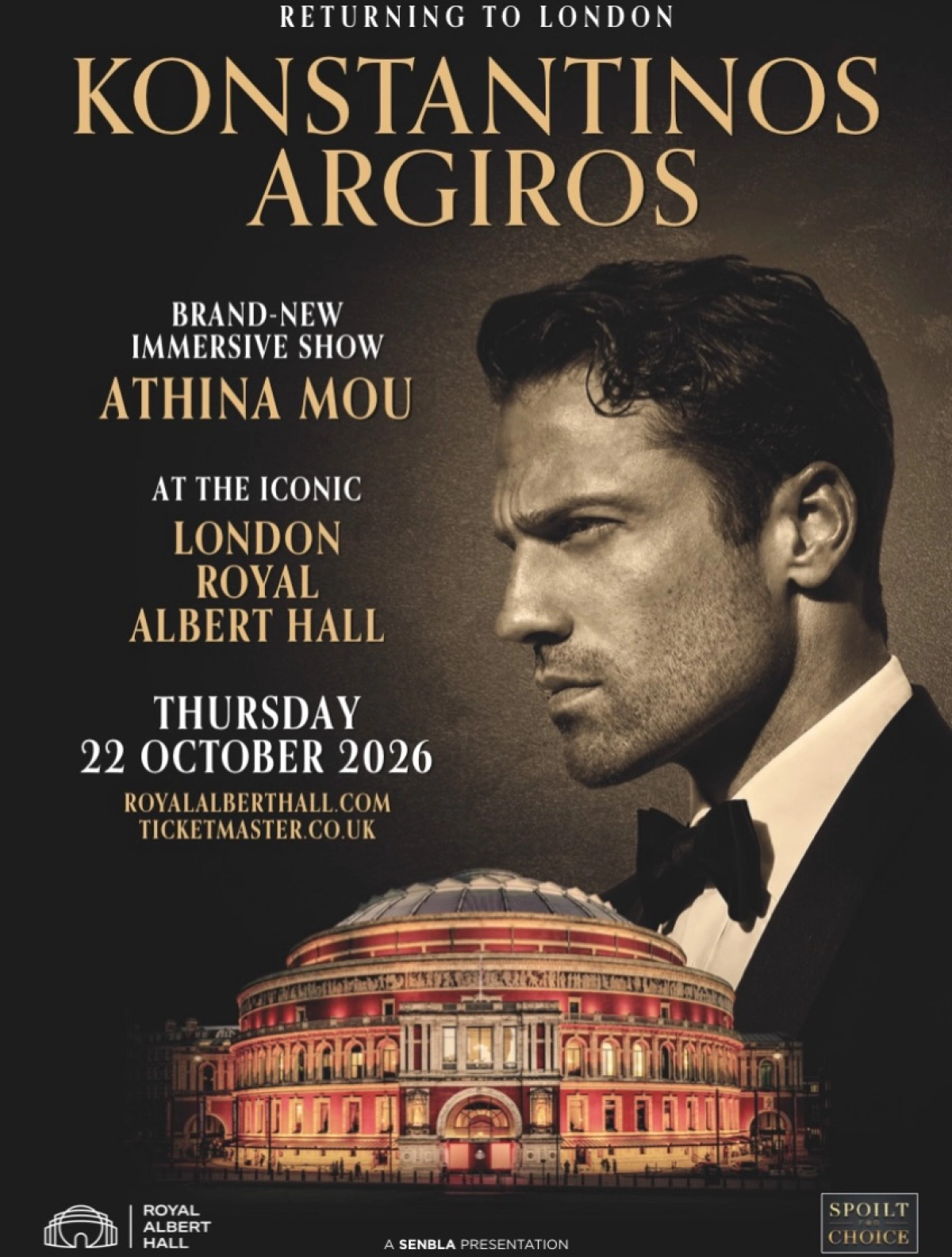 Konstantinos Argiros en Royal Albert Hall Tickets