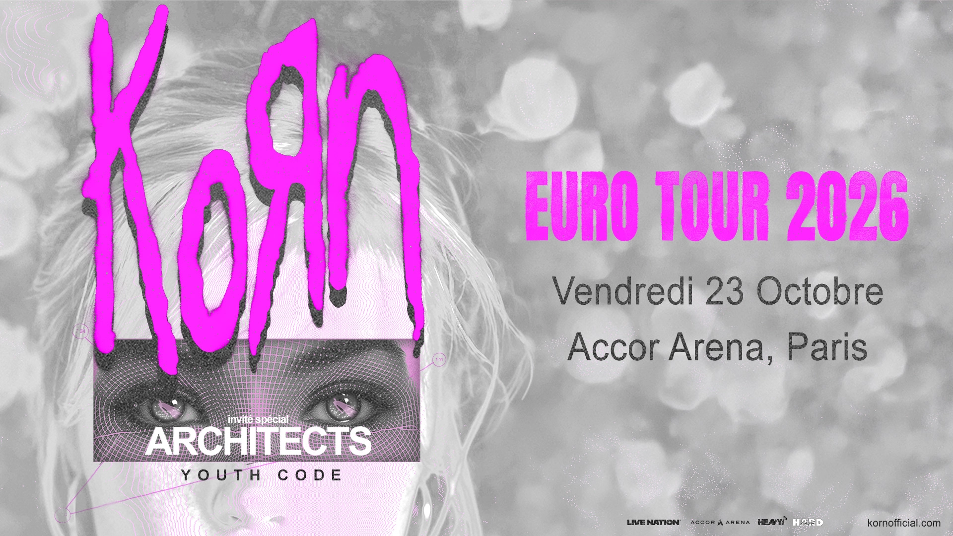 Billets Korn (Accor Arena - Paris)