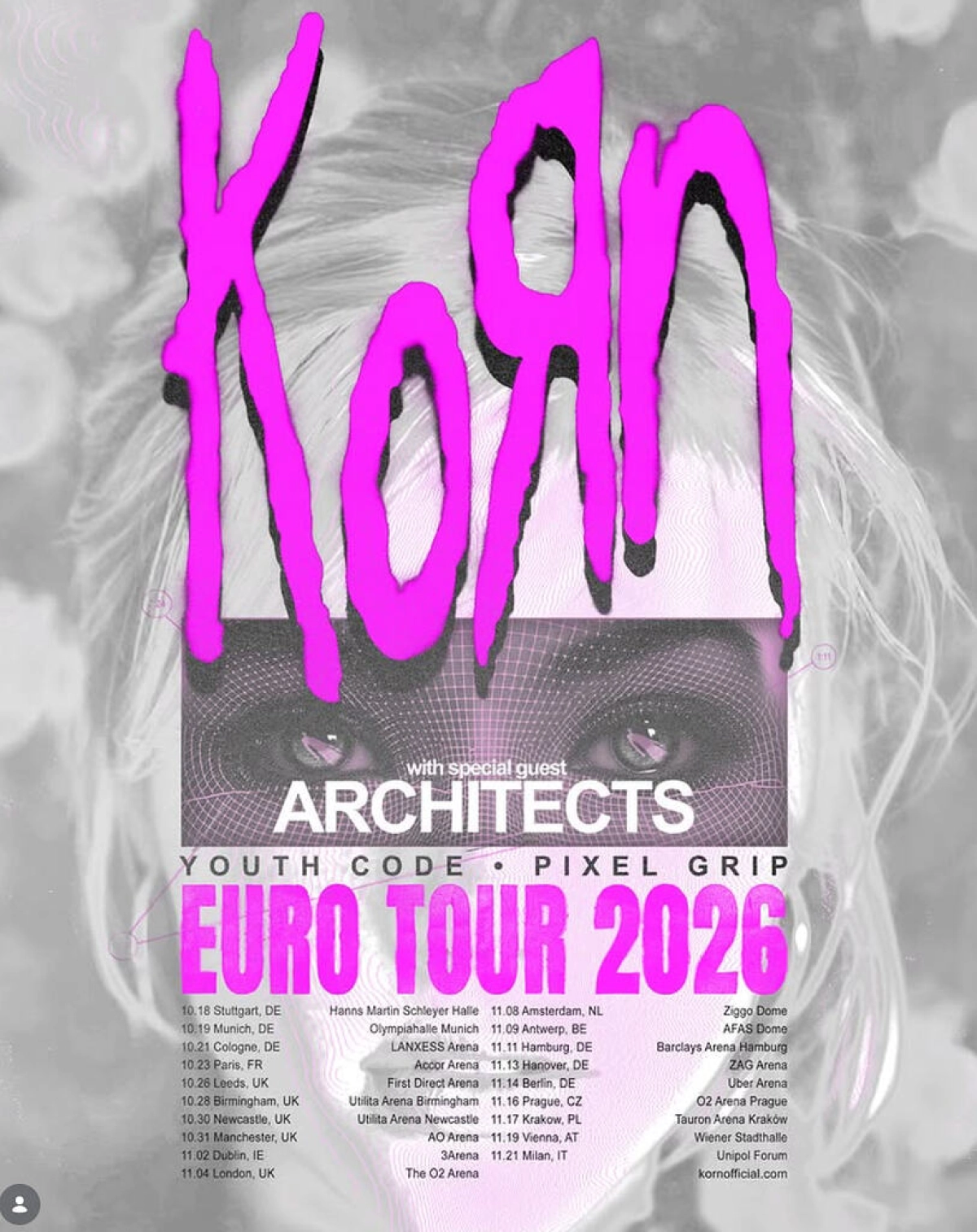 Korn at TUI Arena Tickets