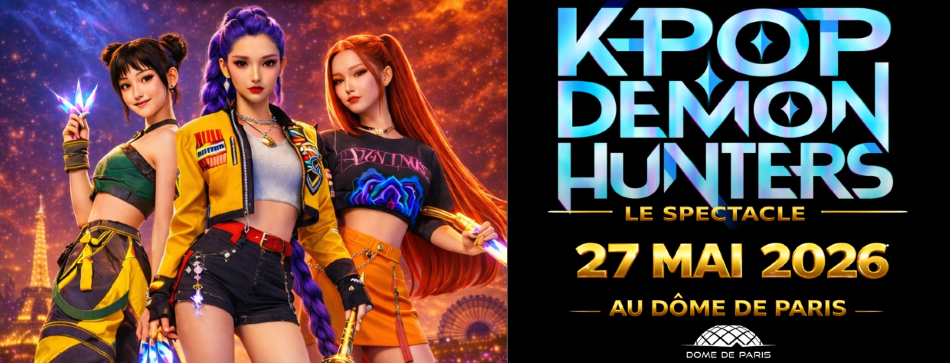 Billets Kpop Demon Hunters World (Palais des Sports - Dome de Paris - Paris)