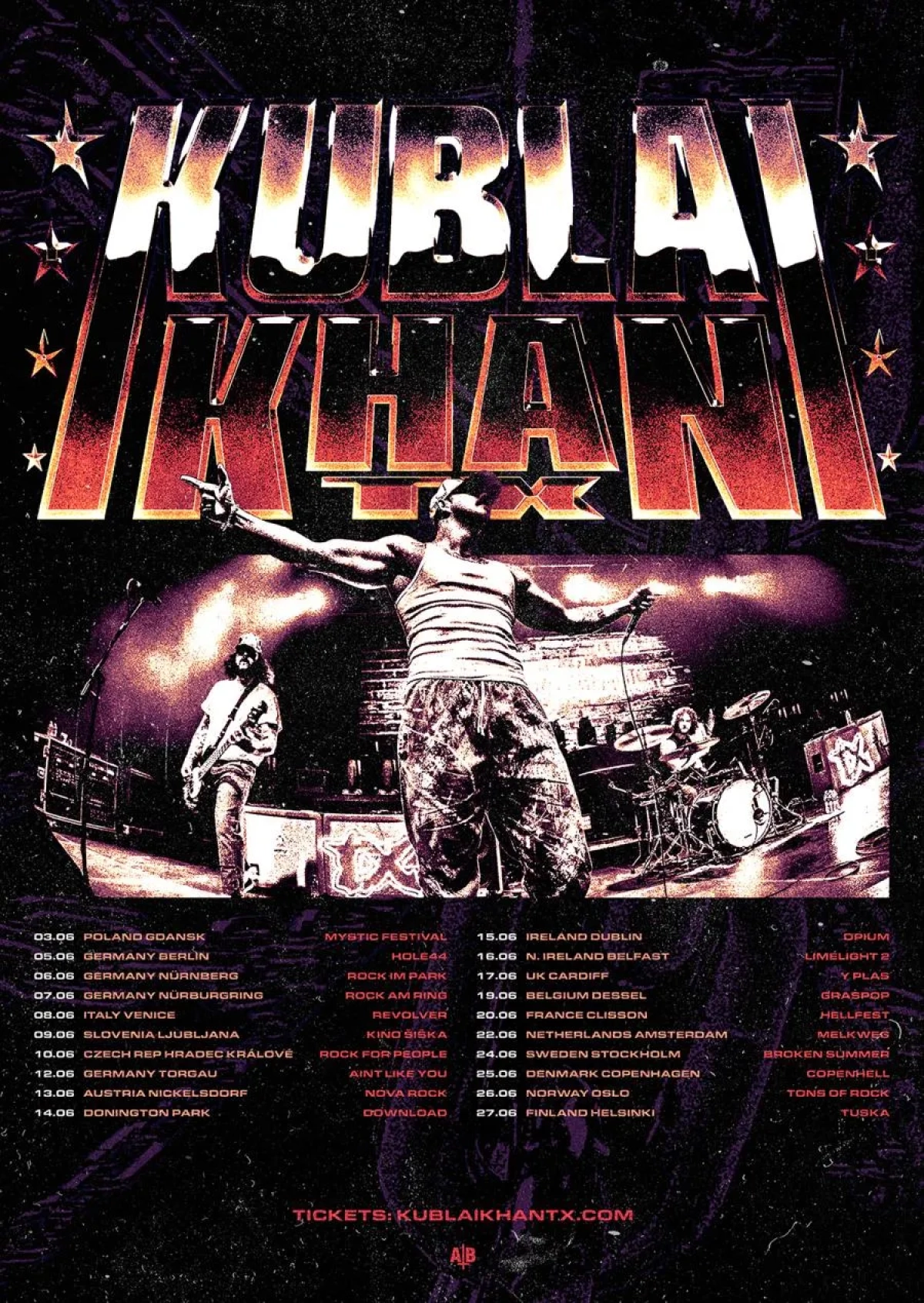 Kublai Khan TX en Hole 44 Tickets