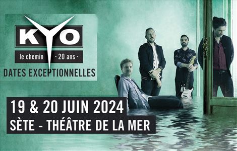 Kyo at Theatre De La Mer Sete Tickets