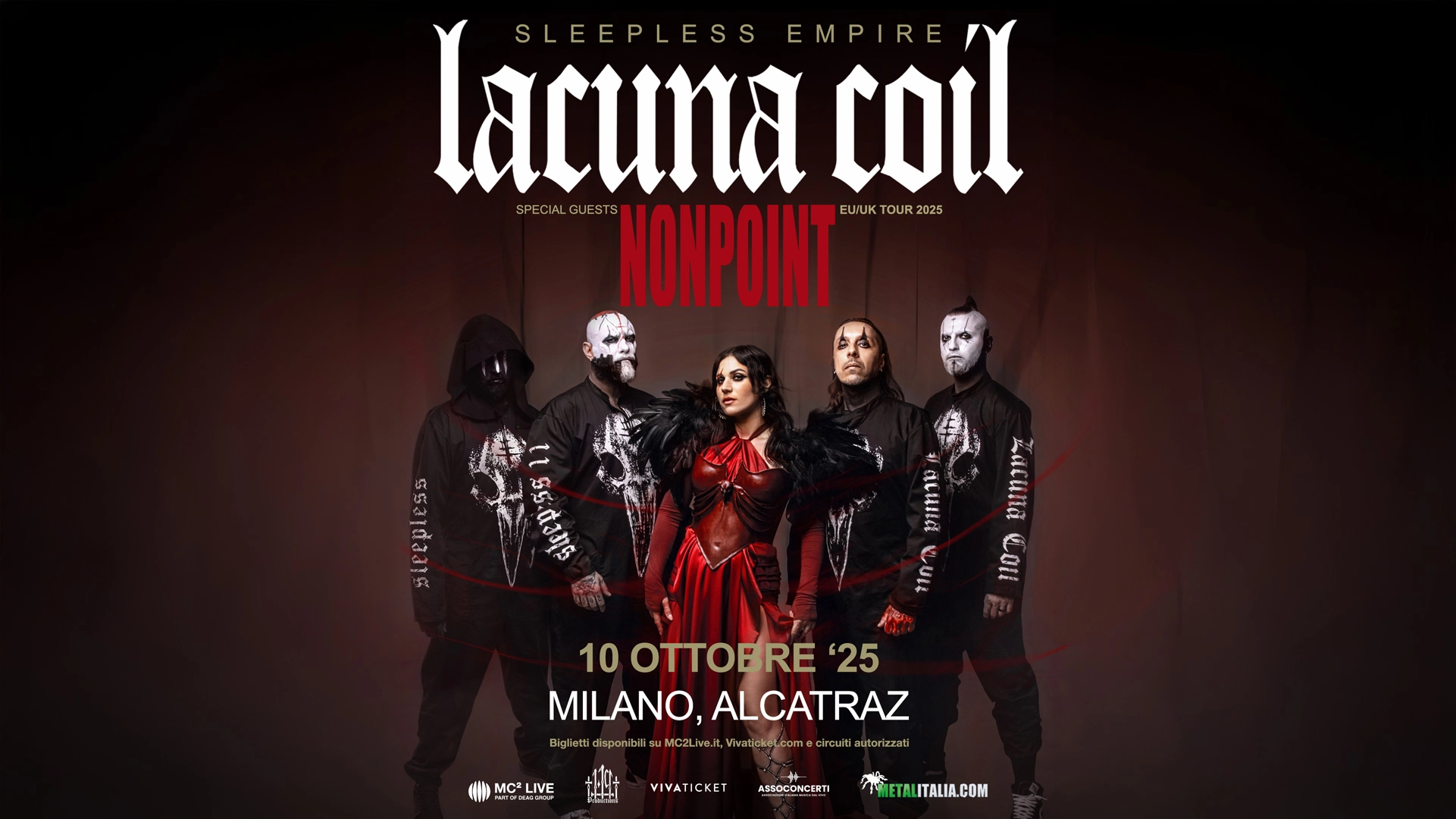 Billets Lacuna Coil (Alcatraz Milan - Milan)