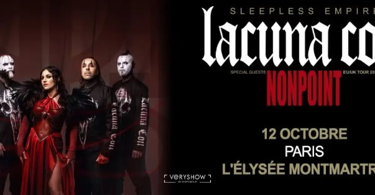 Billets Lacuna Coil (Elysee Montmartre - Paris)