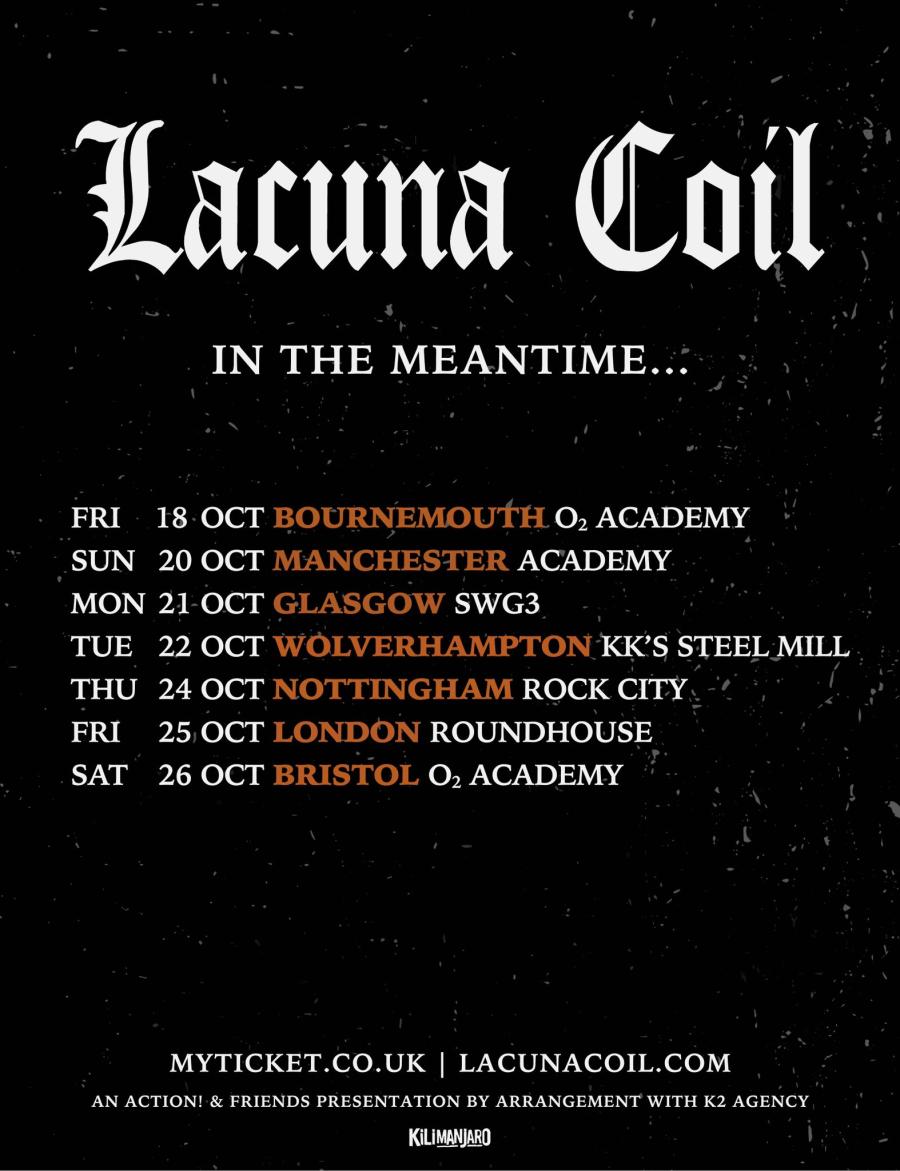 Billets Lacuna Coil - In The Meantime... (Manchester Academy - Manchester)