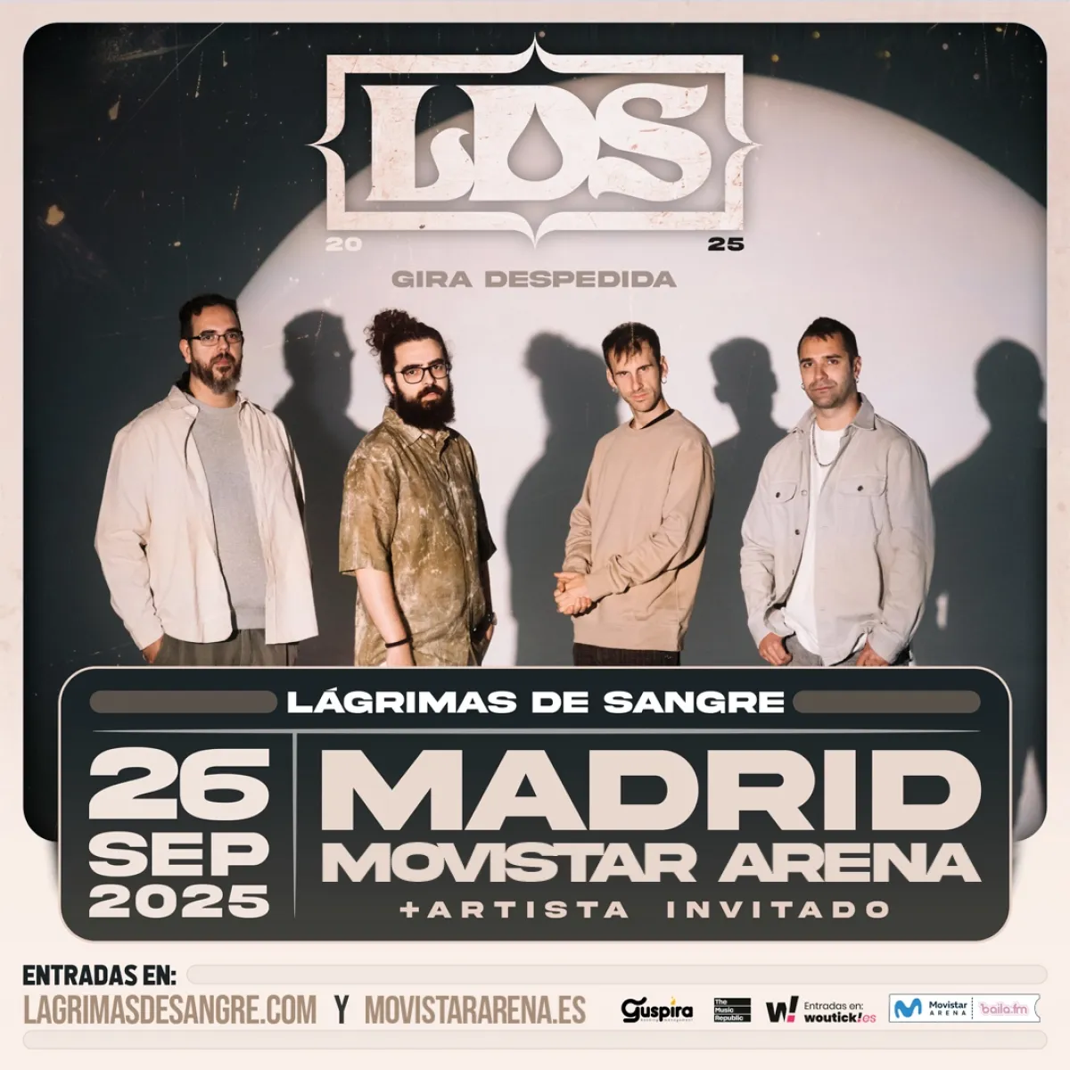 Billets Lagrimas de Sangre (Movistar Arena Madrid - Madrid)