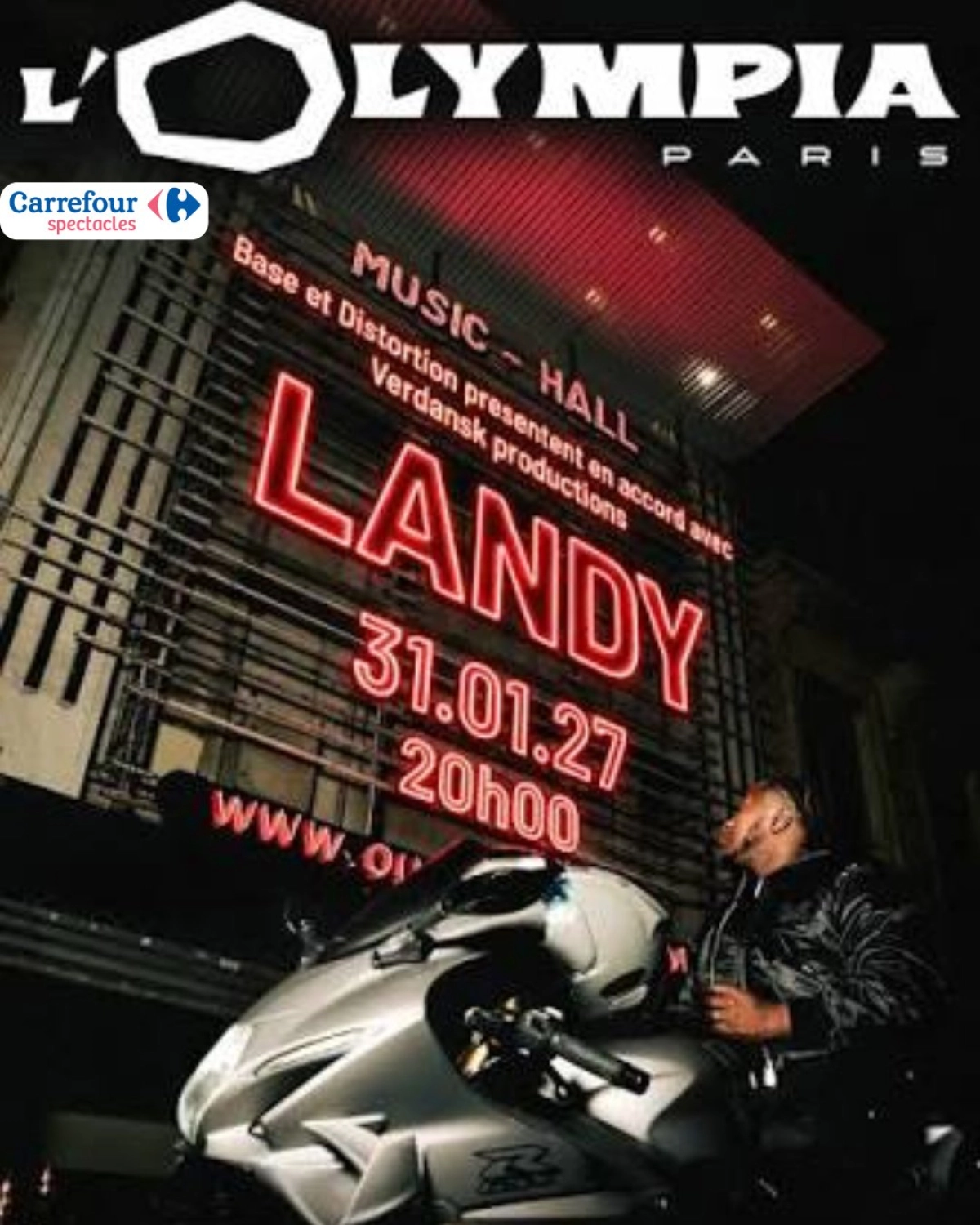 Landy en Olympia Tickets