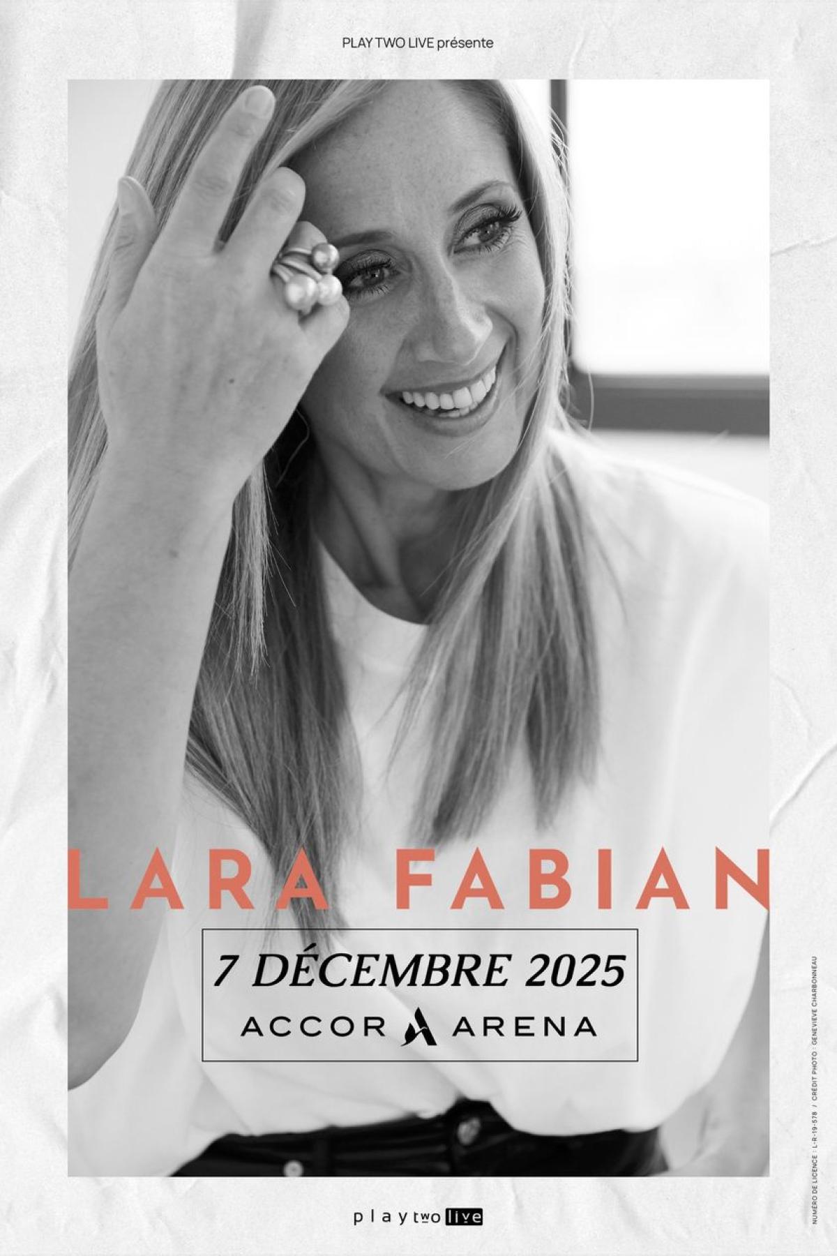 Billets Lara Fabian (Accor Arena - Paris)