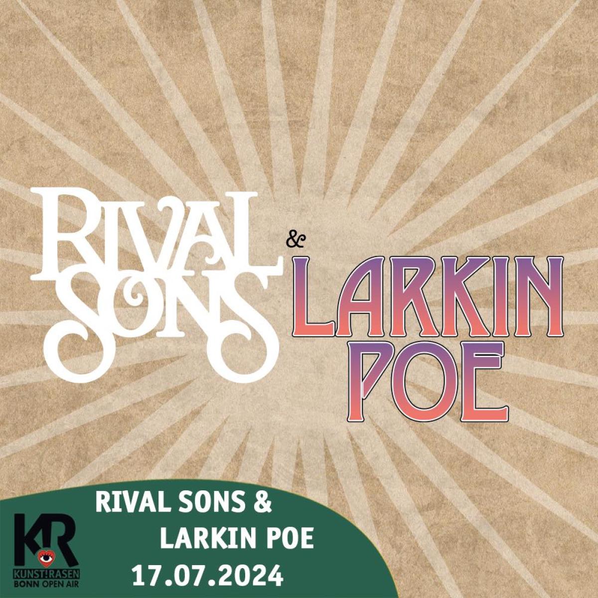 Billets Larkin Poe - Rival Sons (Kunstrasen Bonn - Bonn)
