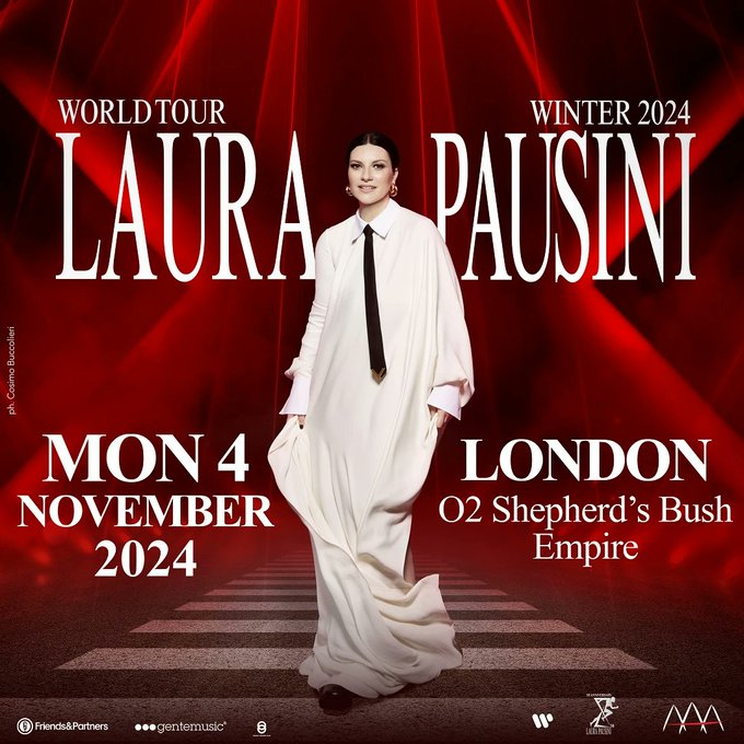 Laura Pausini al O2 Shepherds Bush Empire Tickets