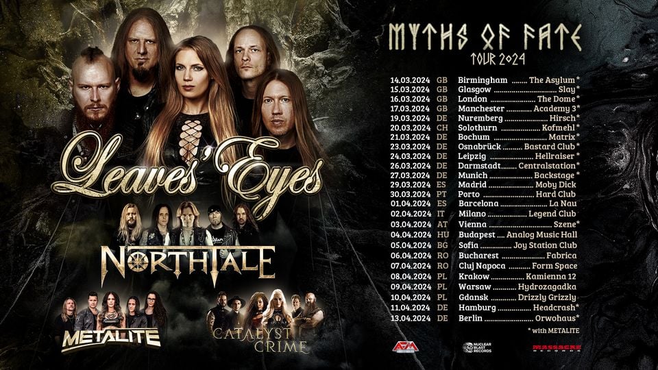 Leaves' Eyes - Myths Of Fate Tour 2024 at Szene Wien Tickets