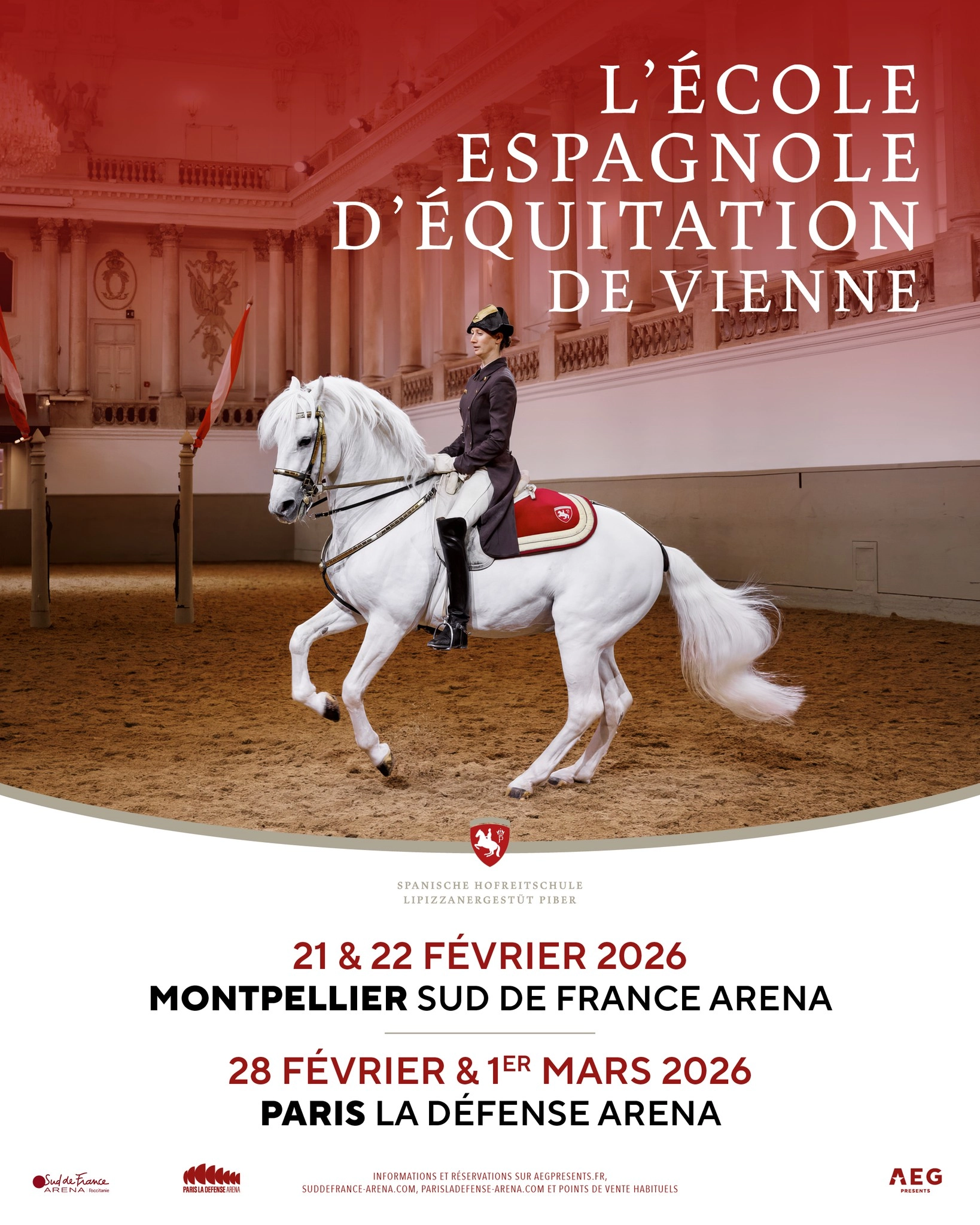 L'Ecole Espagnole d'Equitation de Vienne in der Sud de France Arena Tickets