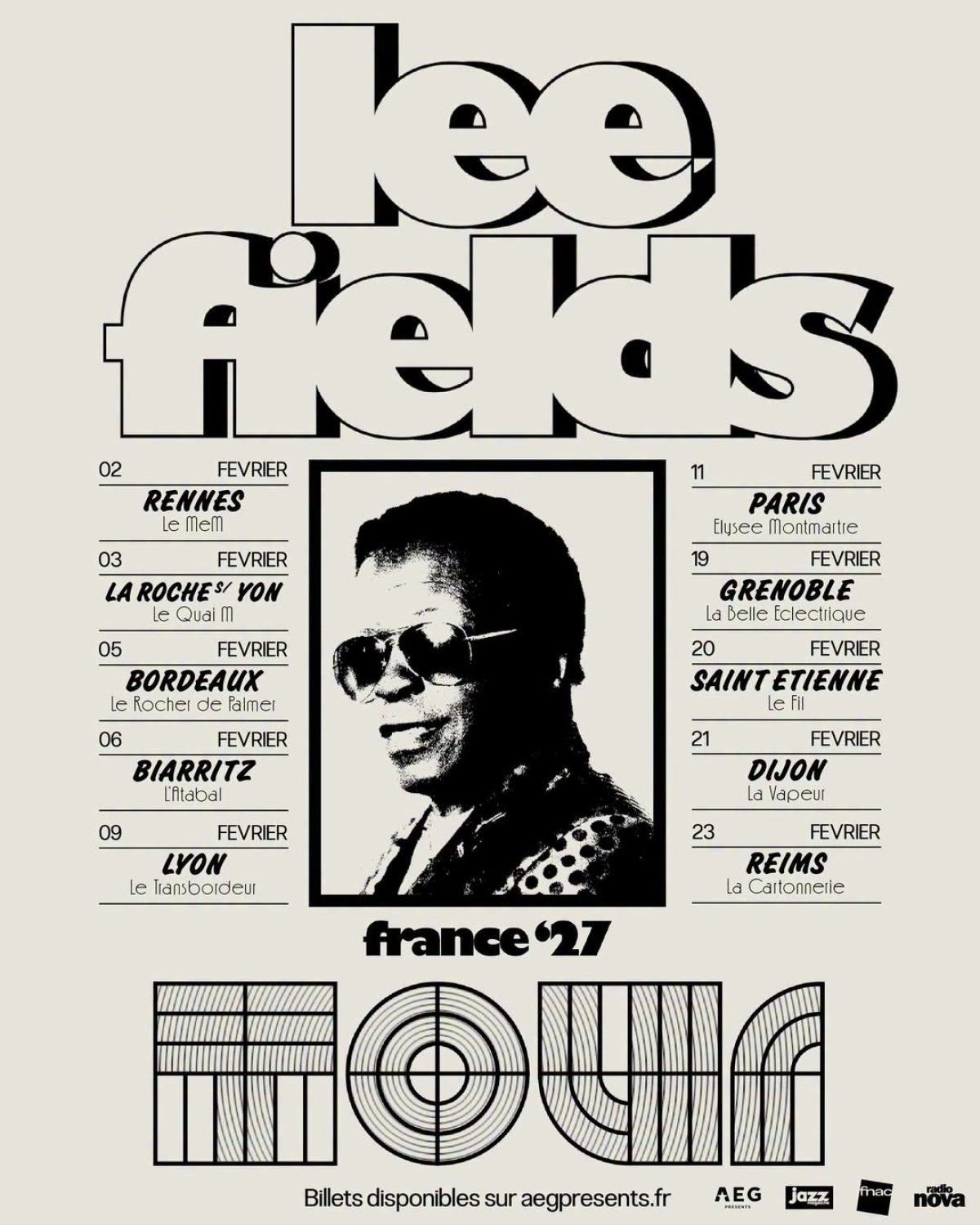 Billets Lee Fields (Atabal - Biarritz)