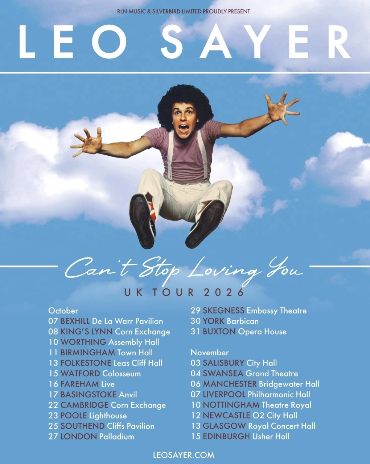 Leo Sayer at Liverpool Philharmonic Hall Tickets