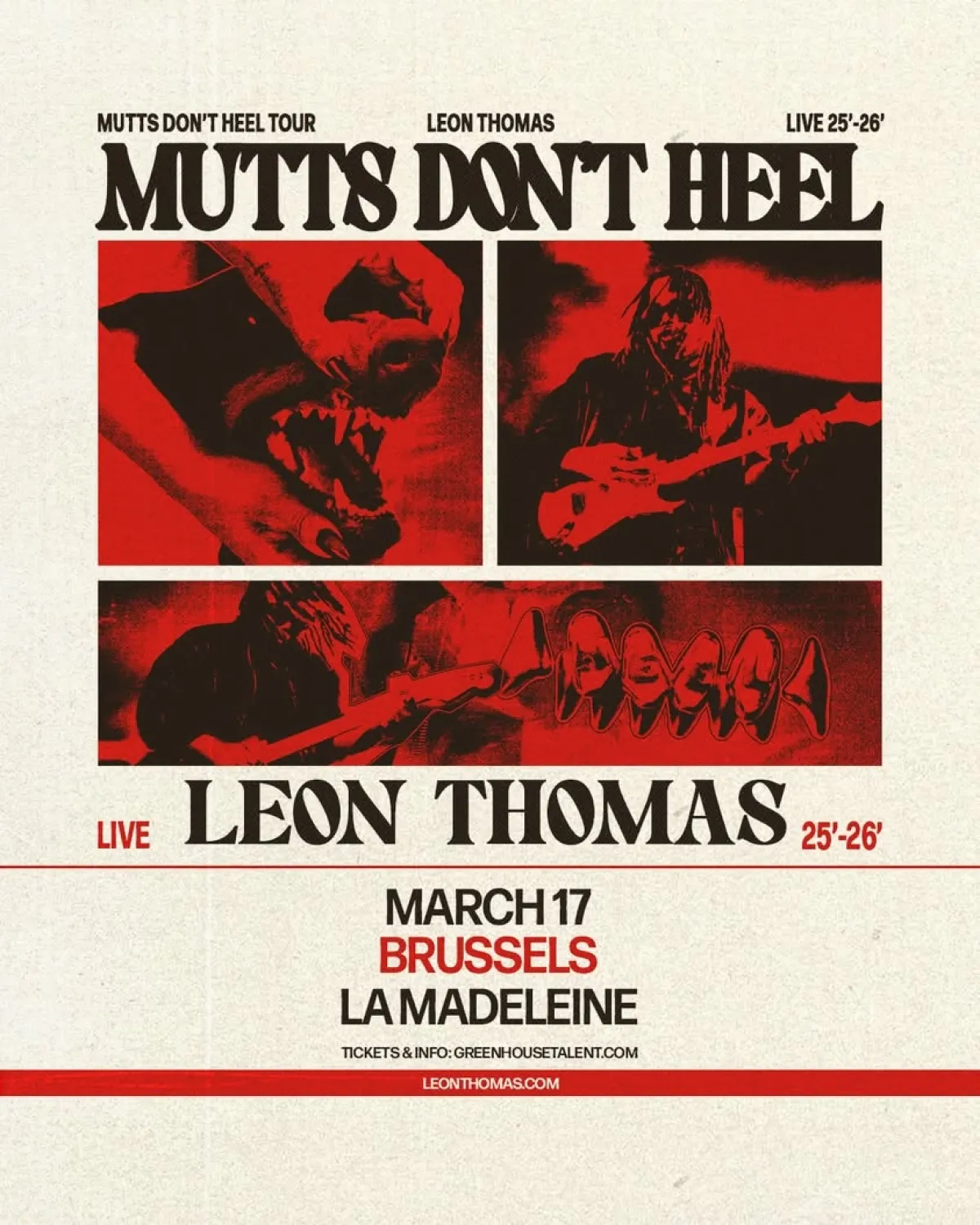 Billets Leon Thomas (La Madeleine Bruxelles - Bruxelles)