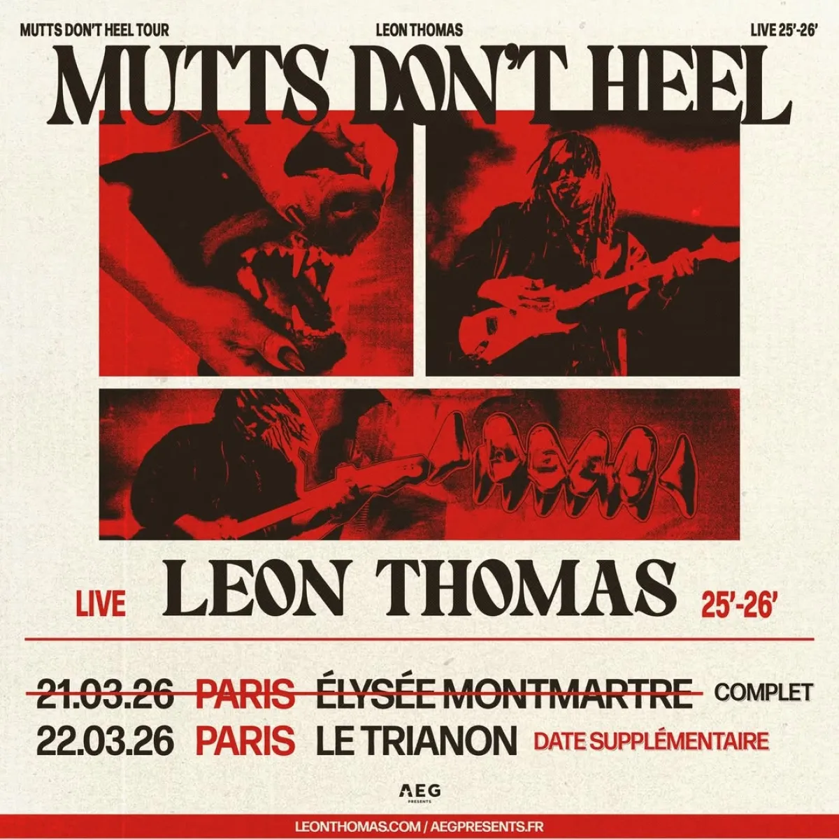 Billets Leon Thomas (Le Trianon - Paris)
