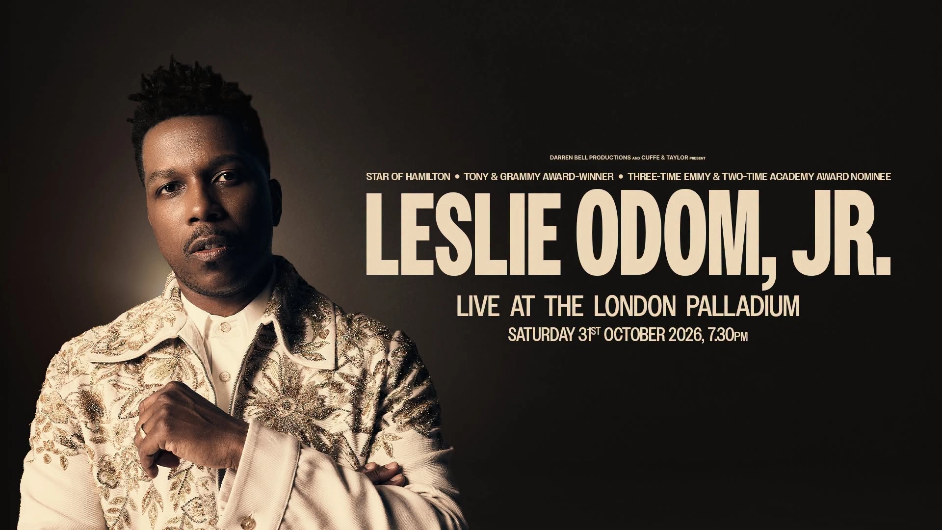 Leslie Odom Jr at London Palladium Tickets