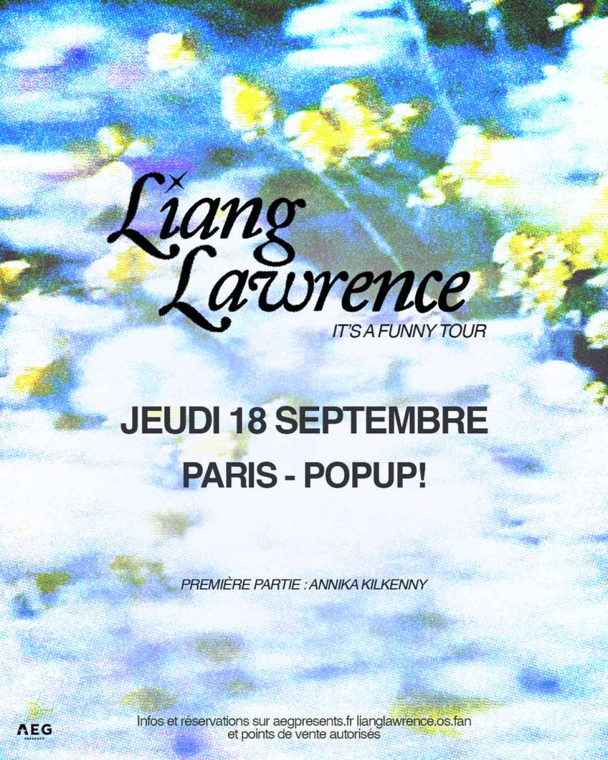 Billets Liang Lawrence (Popup Paris - Paris)