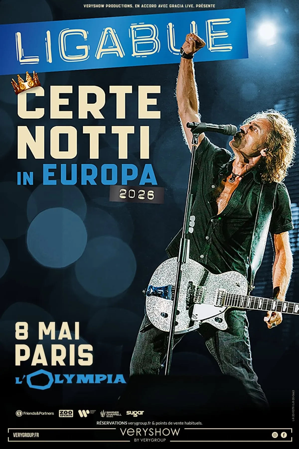 Billets Ligabue (Olympia - Paris)