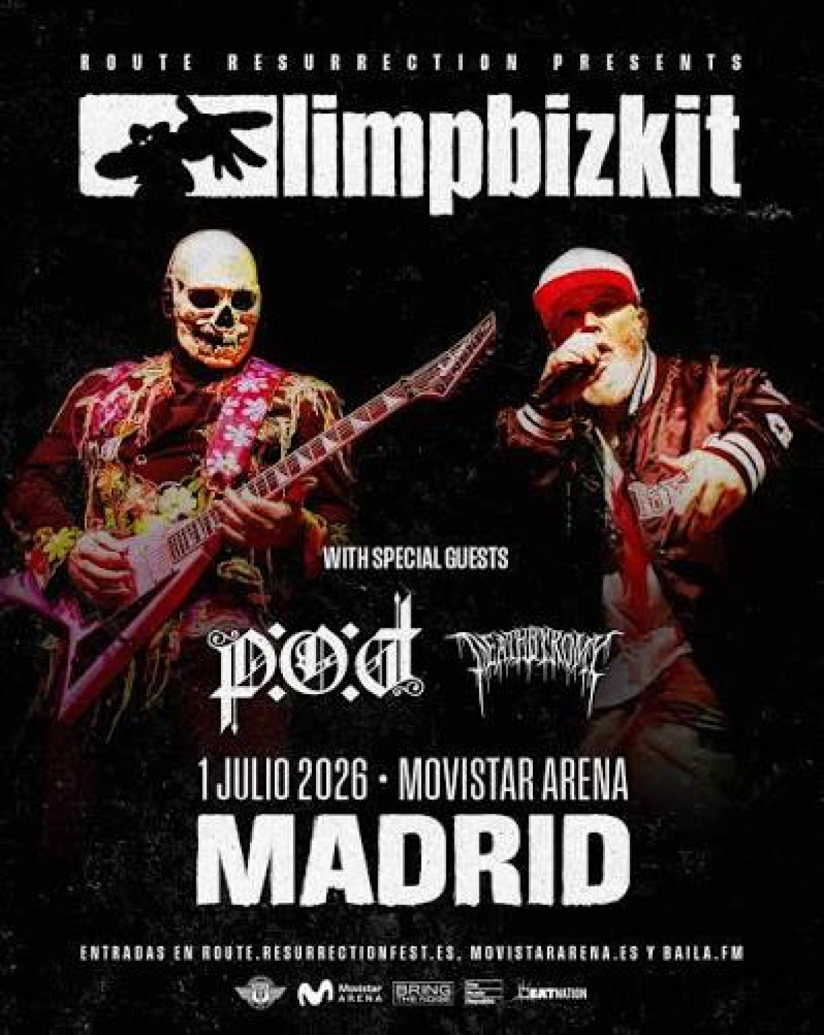 Limp Bizkit en Movistar Arena Madrid Tickets