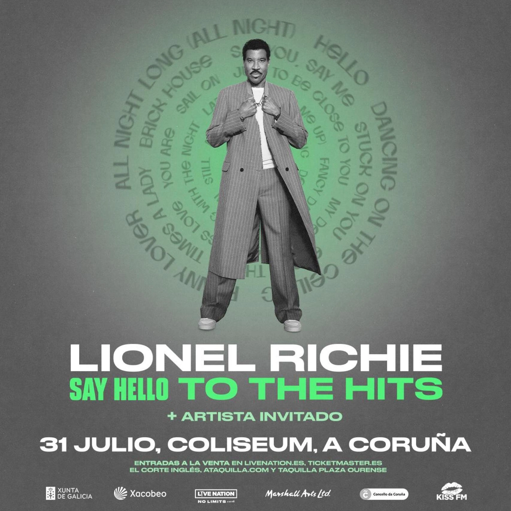 Lionel Richie - Say Hello To The Hits at Coliseum da Coruna Tickets