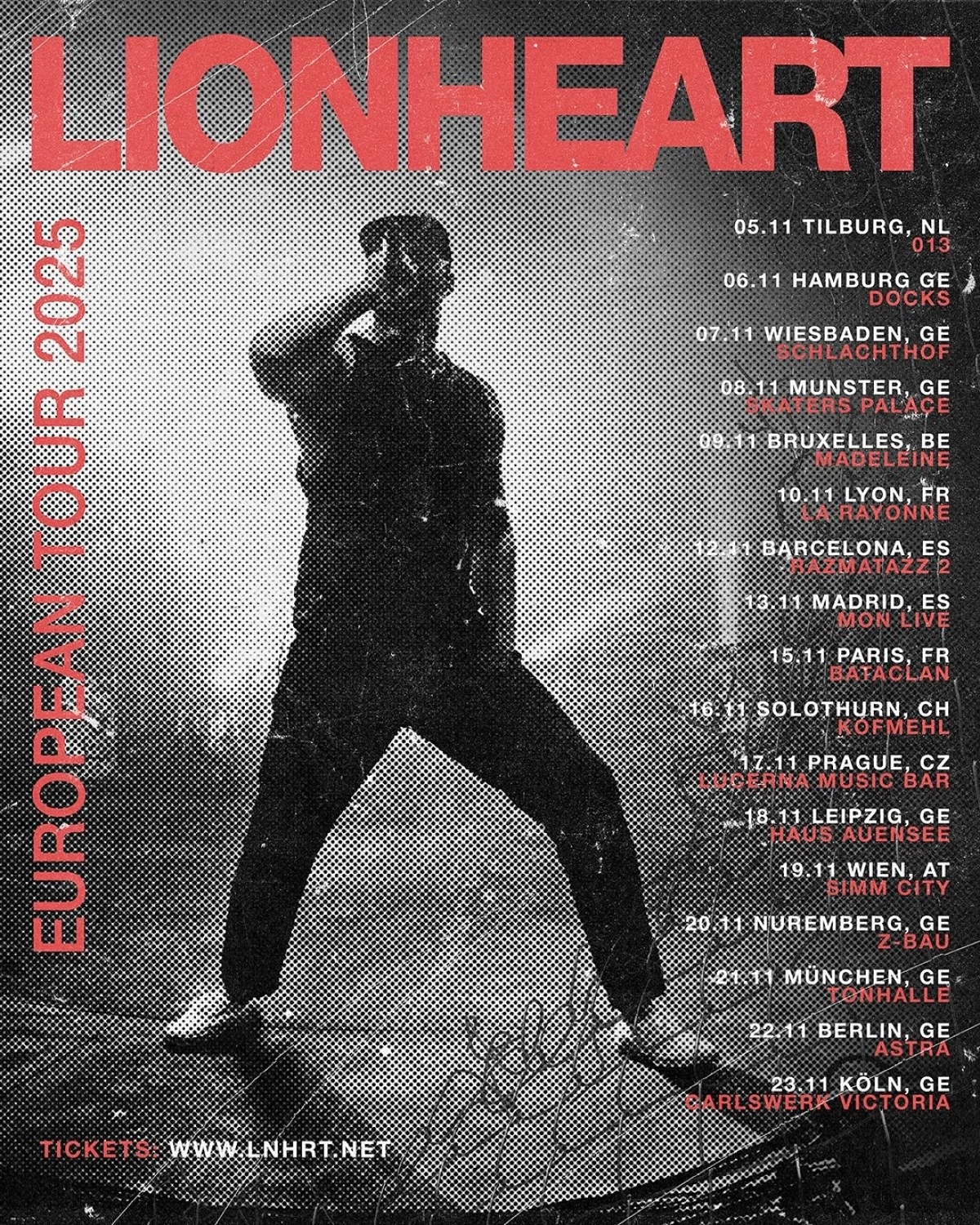 Lionheart at Z-Bau Nürnberg Tickets