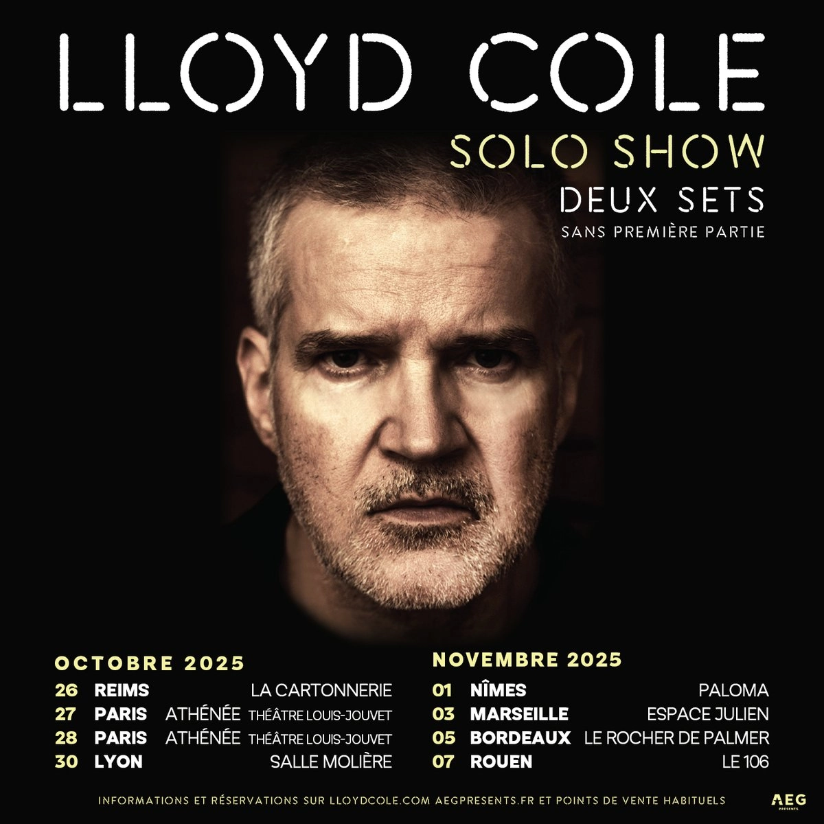 Billets Lloyd Cole (Espace Julien - Marseille)