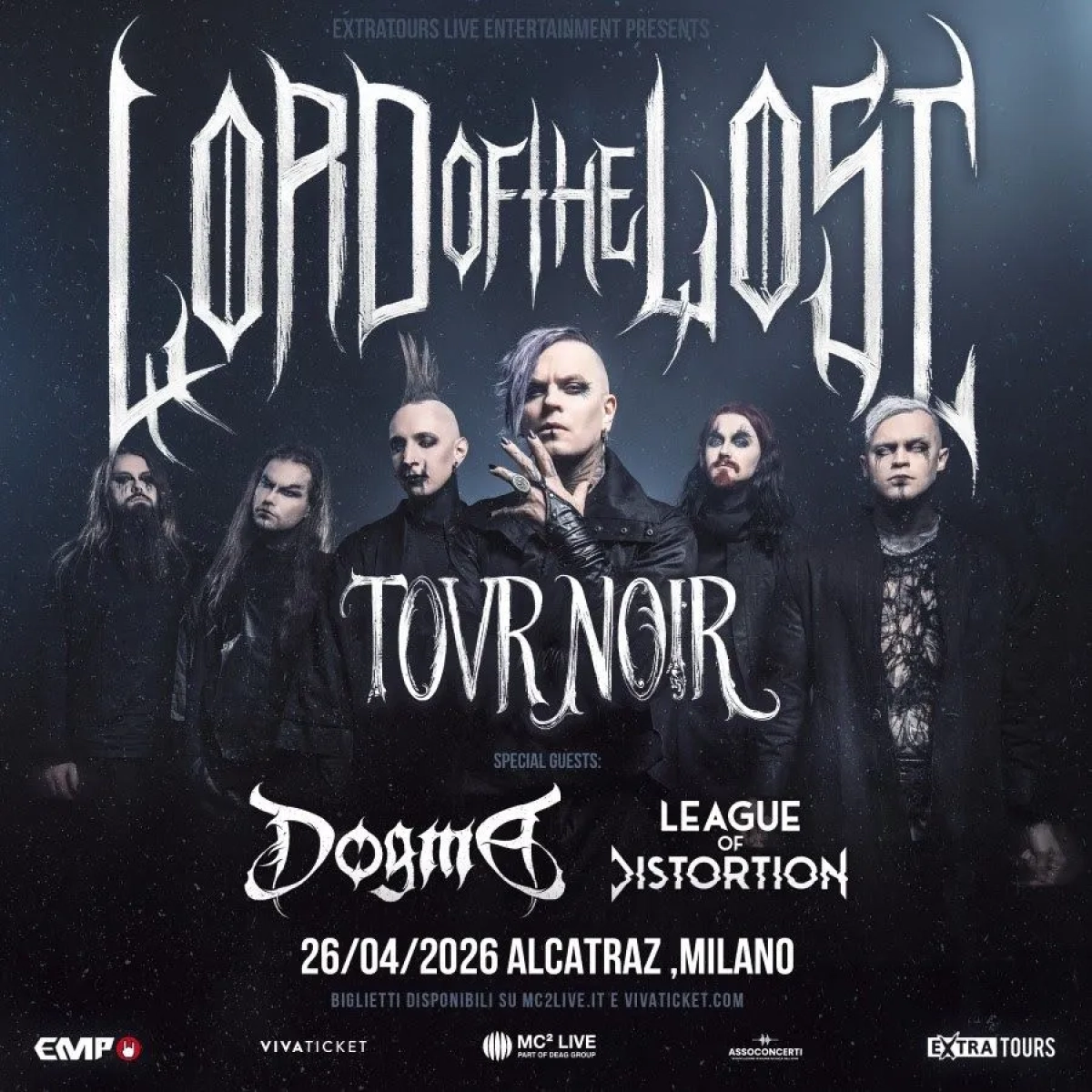Billets Lord Of The Lost - Tovr Noir (Alcatraz Milan - Milan)