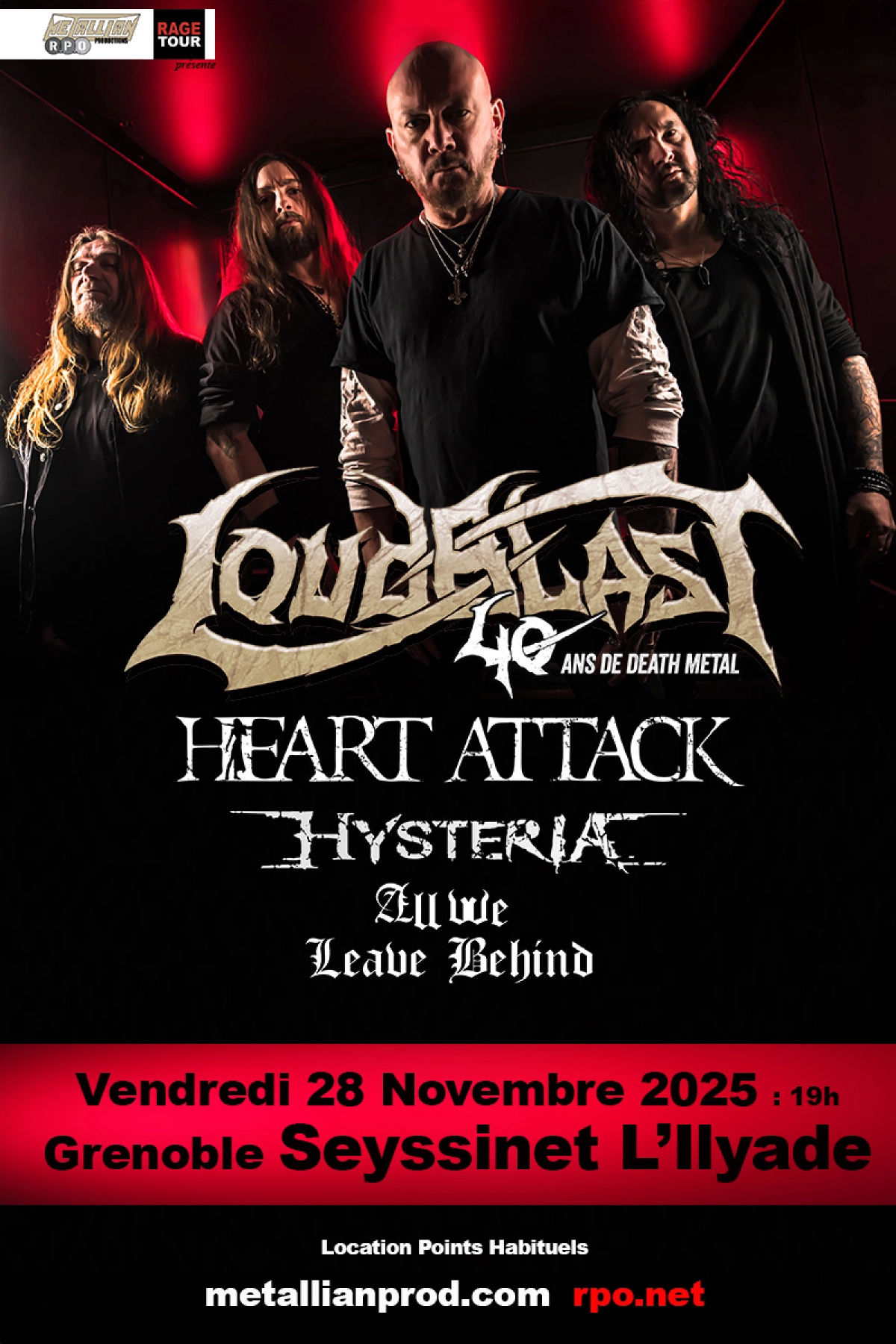Billets Loudblast (L'Ilyade - Grenoble)
