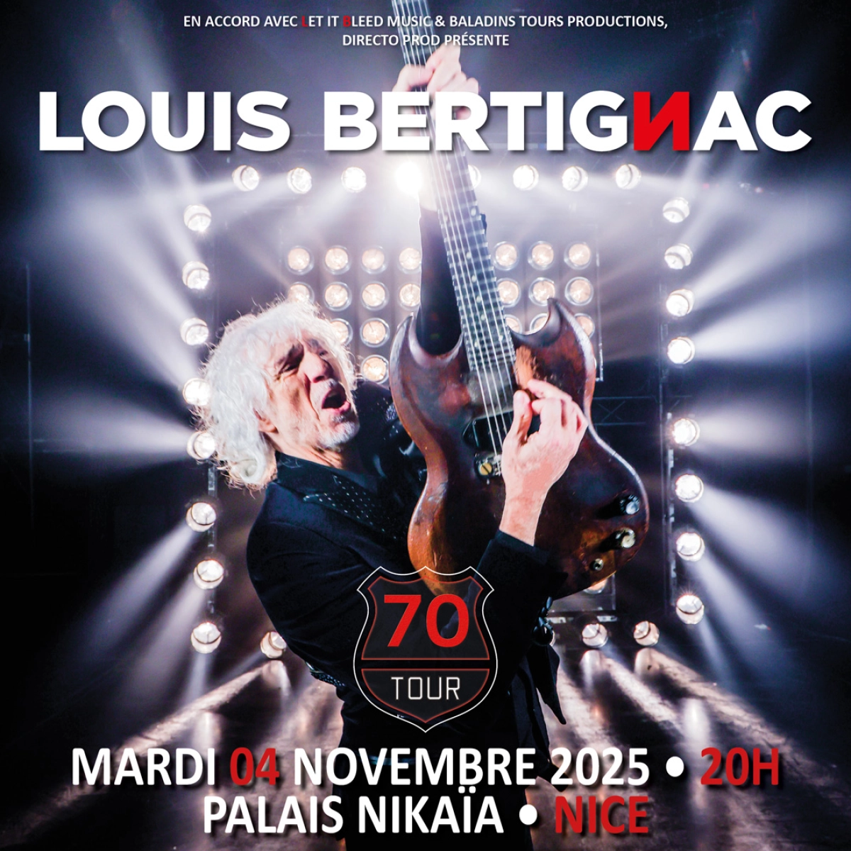Billets Louis Bertignac (Palais Nikaia - Nice)